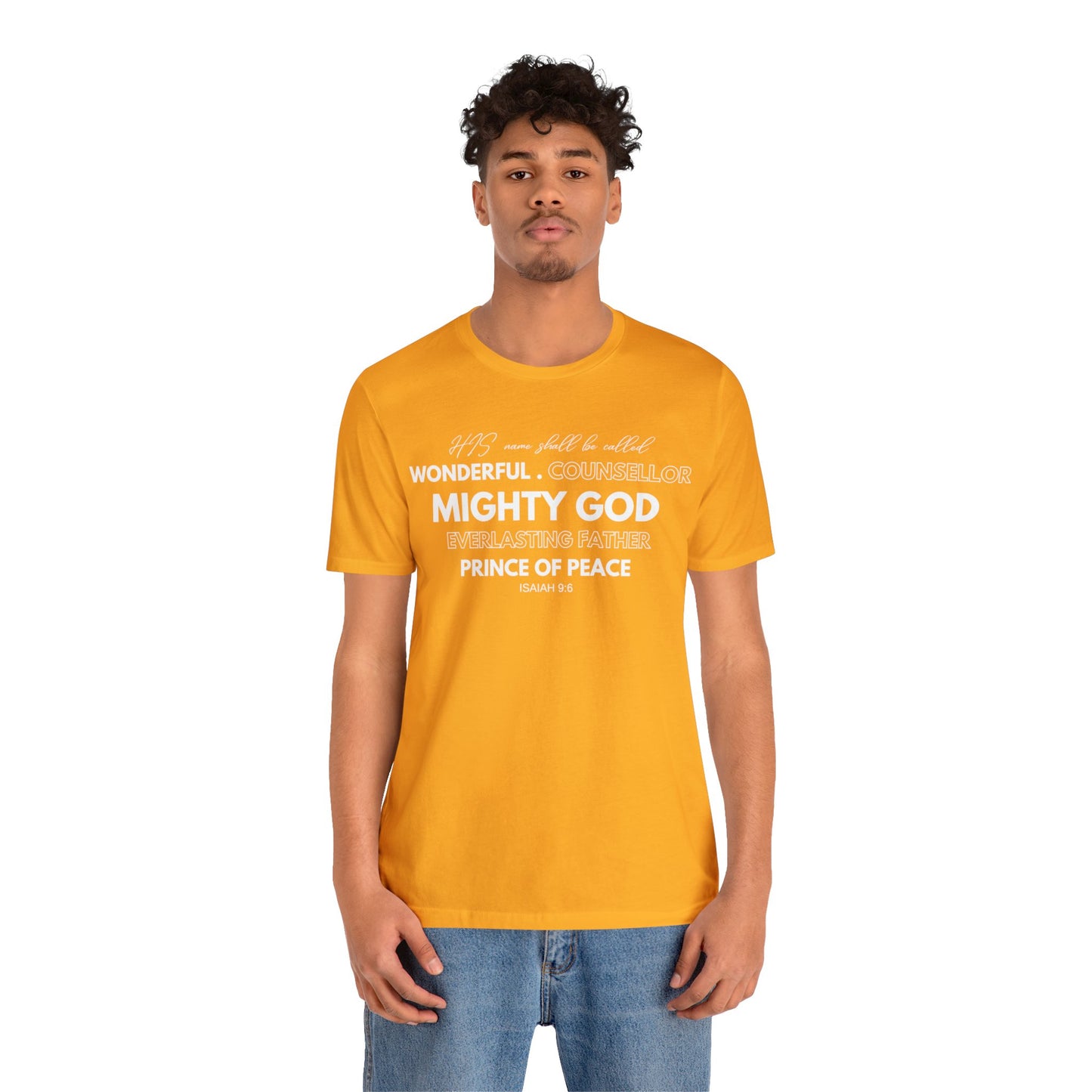 ISAIAH 9:6 Unisex Jersey Short Sleeve Tee