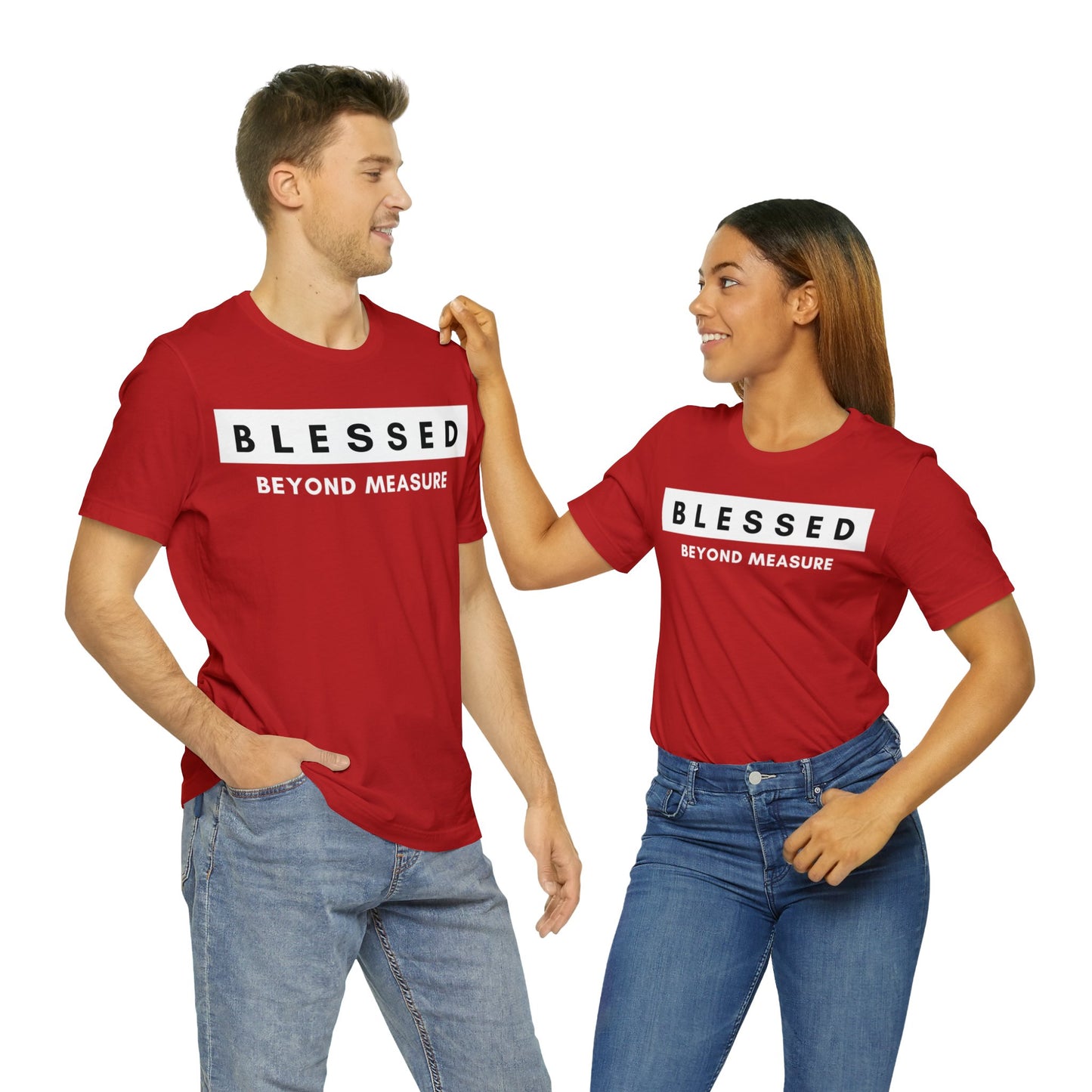 BLESSED BEYOND MEASURE Unisex Jersey Short Sleeve Tee