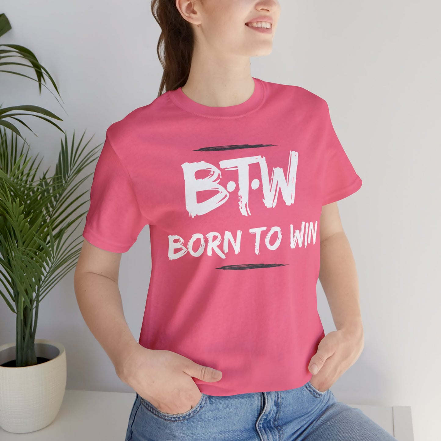 BORN TO WIN Unisex Jersey Short Sleeve Tee