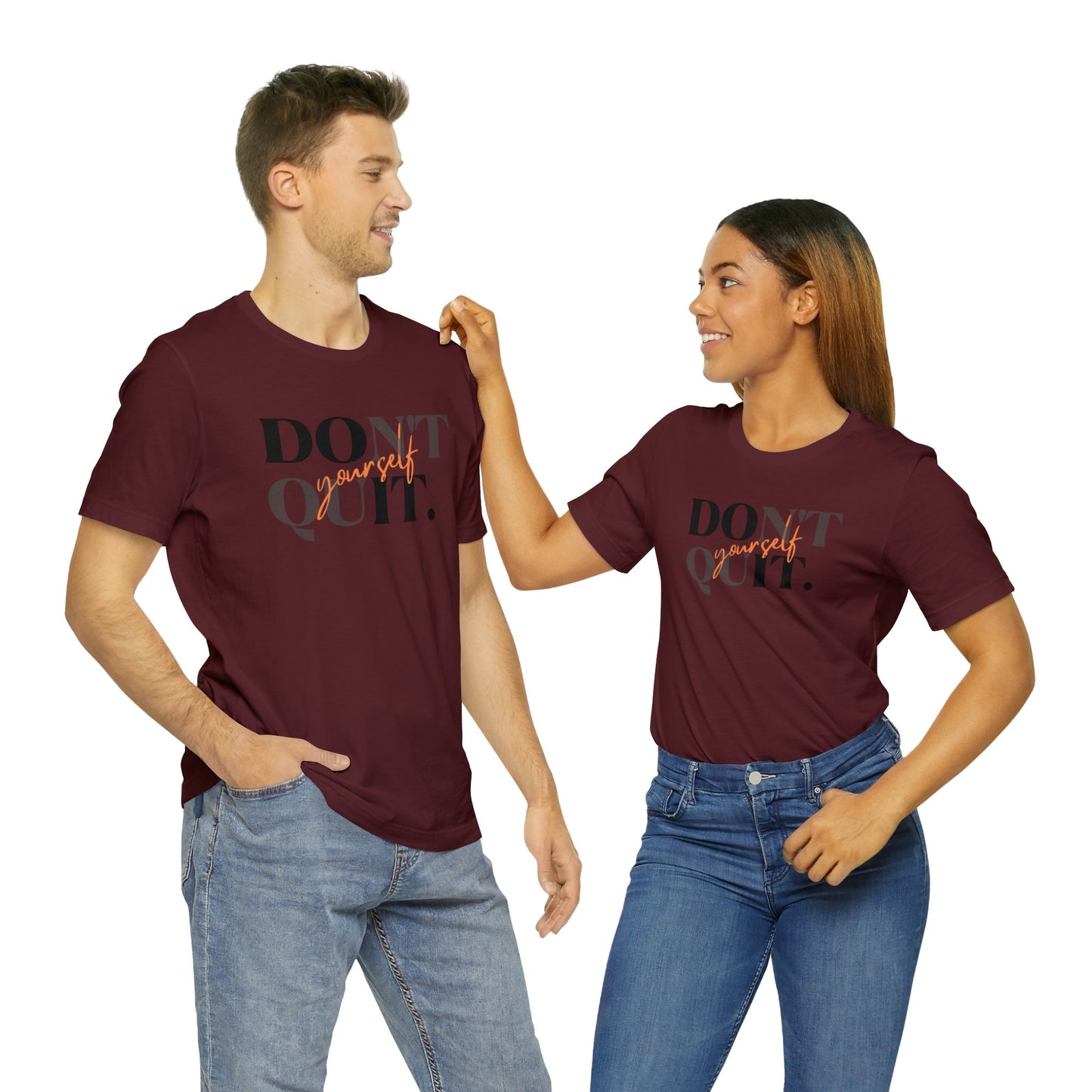 DON'T QUIT Unisex Jersey Short Sleeve Tee