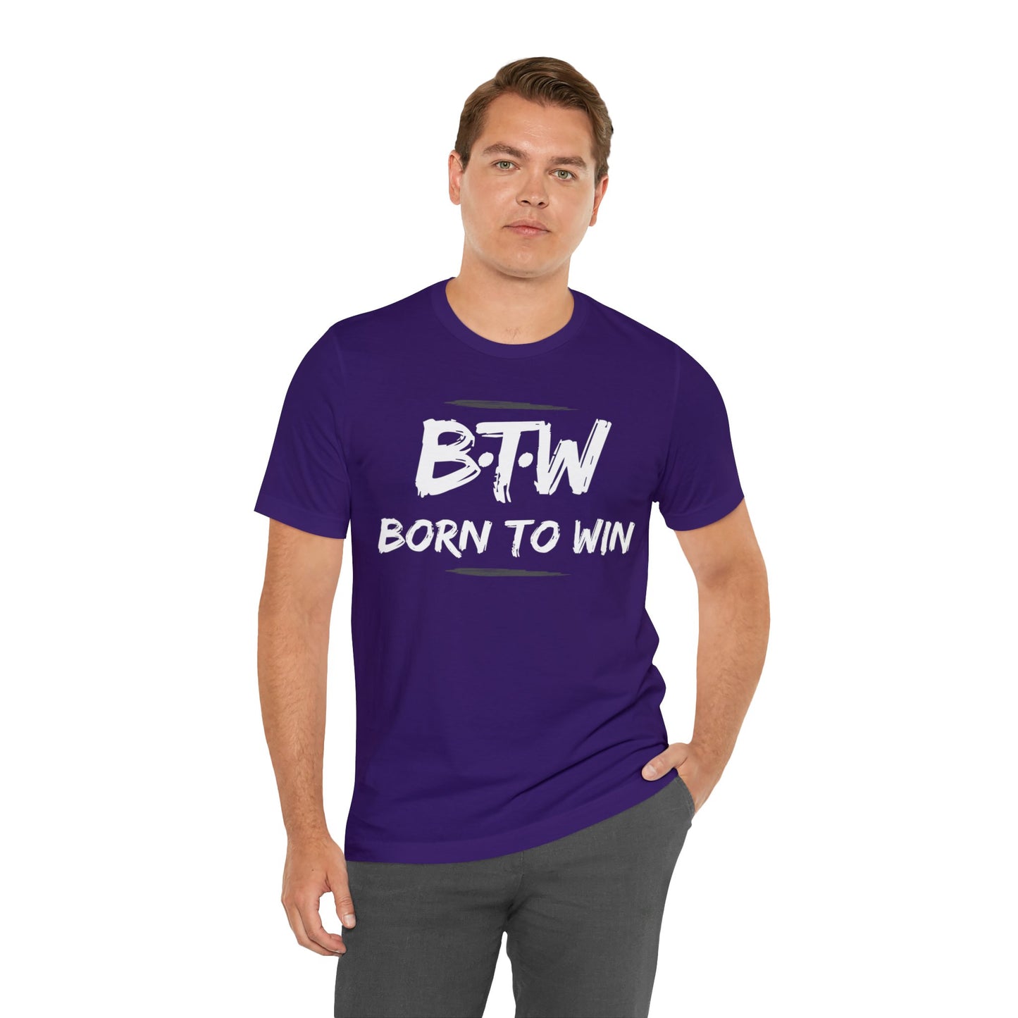 BORN TO WIN Unisex Jersey Short Sleeve Tee