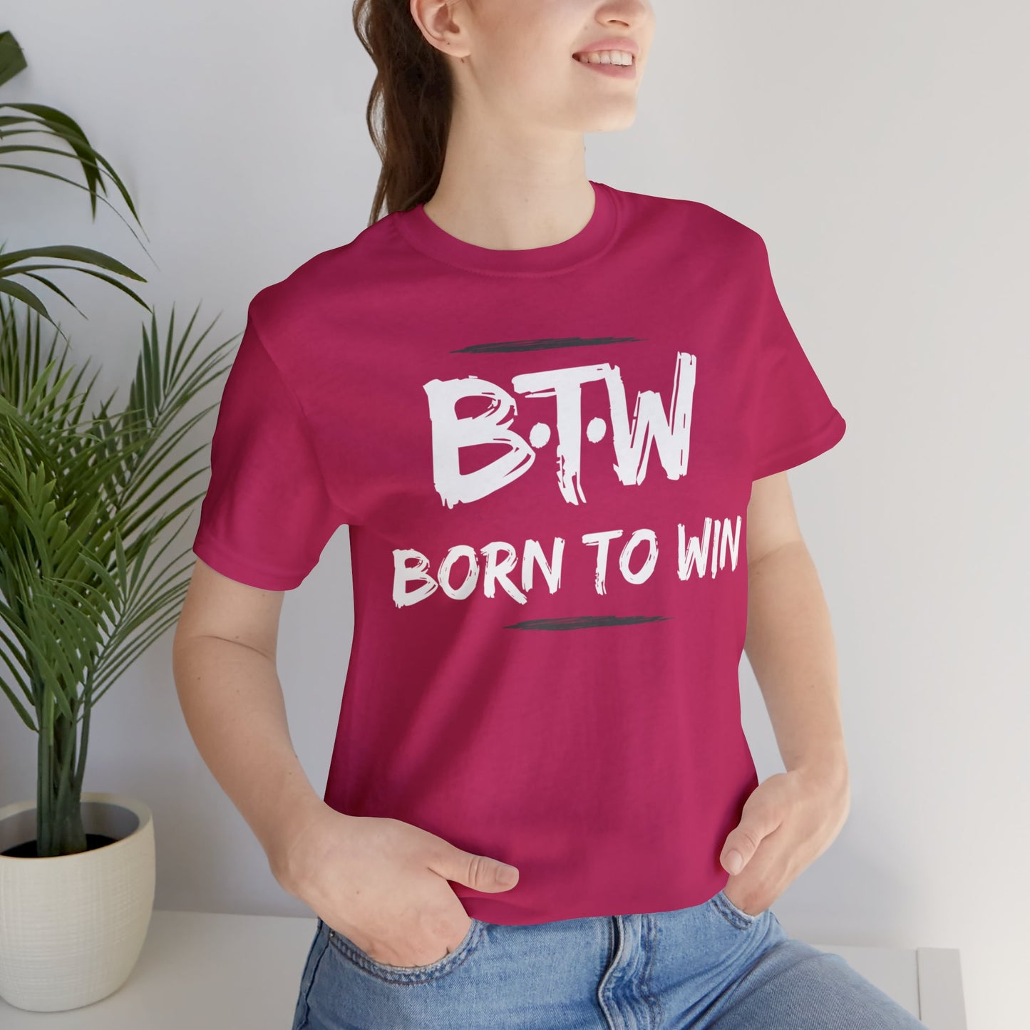 BORN TO WIN Unisex Jersey Short Sleeve Tee