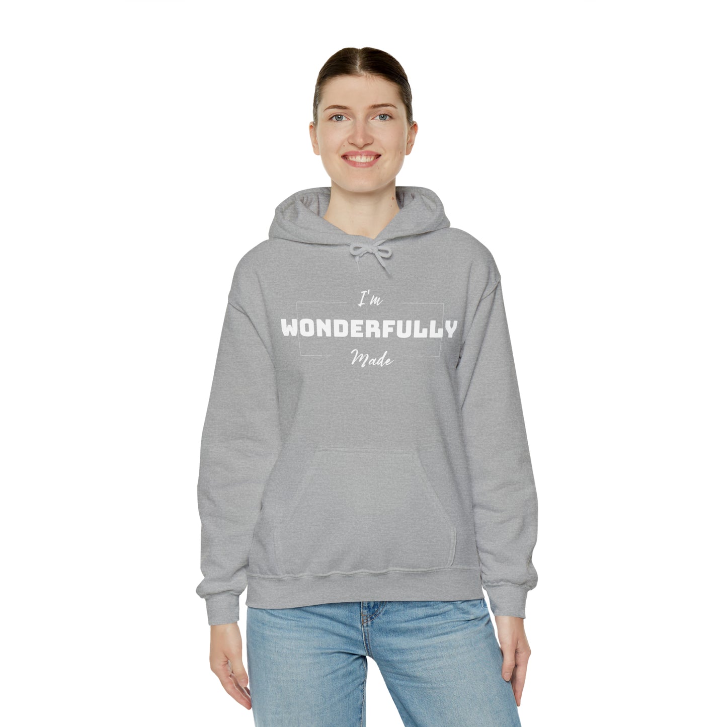 I'M WONDERFULLY MADE Unisex Heavy Blend™ Hooded Sweatshirt