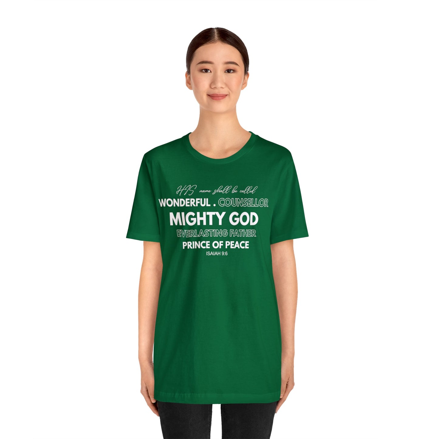 ISAIAH 9:6 Unisex Jersey Short Sleeve Tee