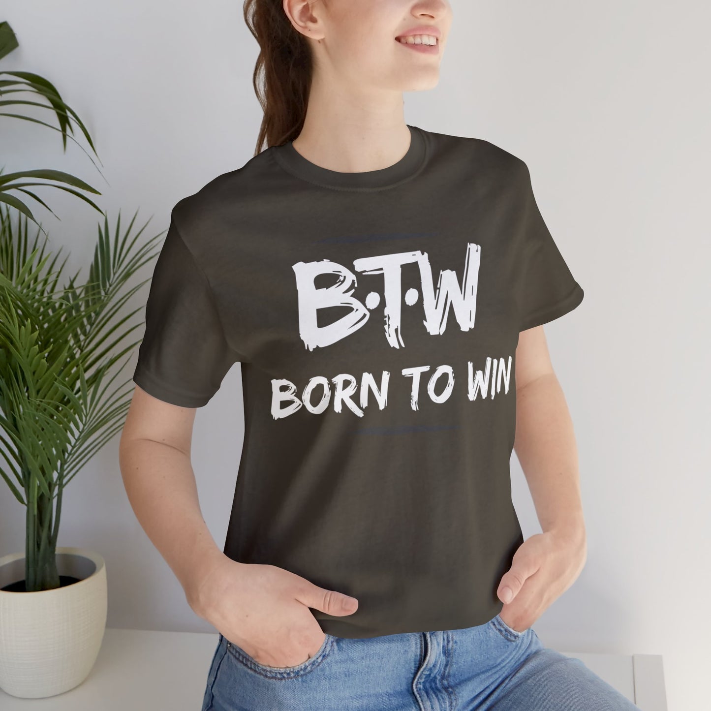 BORN TO WIN Unisex Jersey Short Sleeve Tee