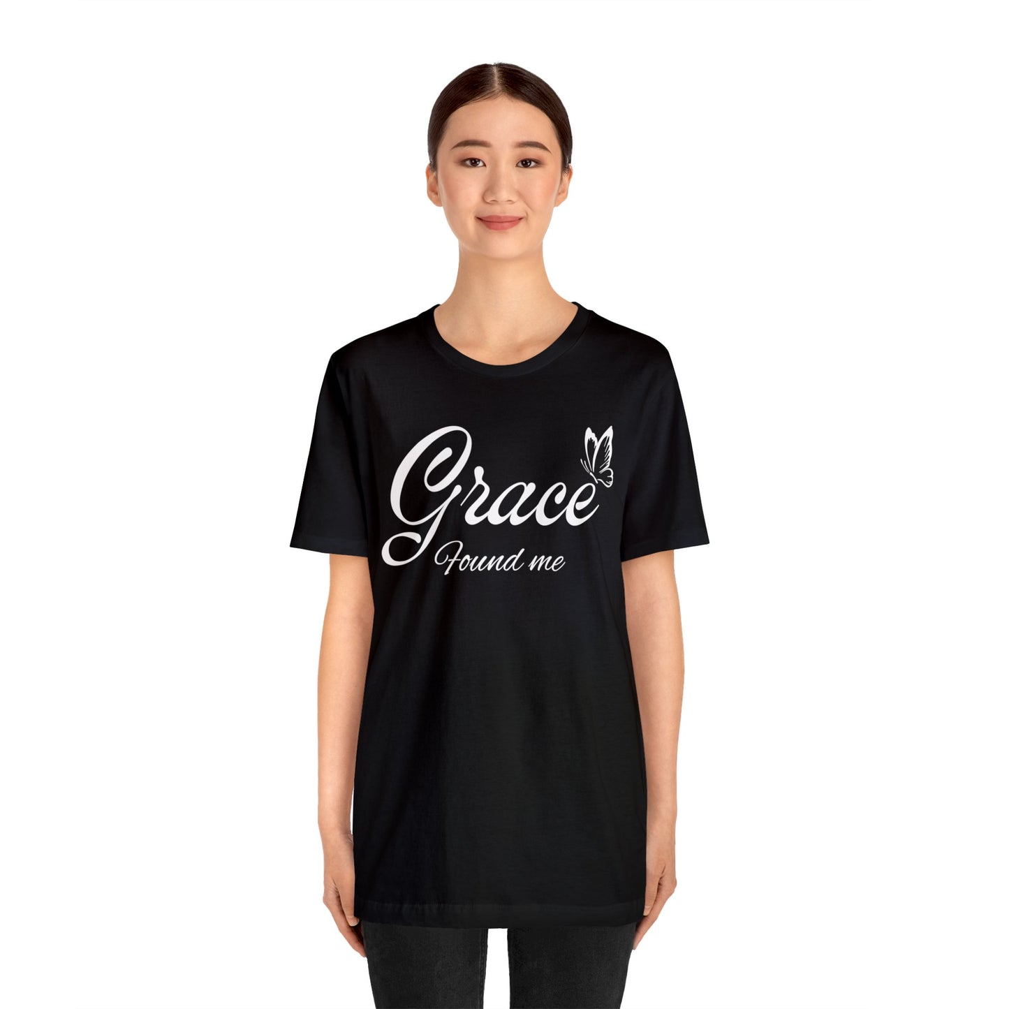 GRACE FOUND ME Unisex Jersey Short Sleeve Tee