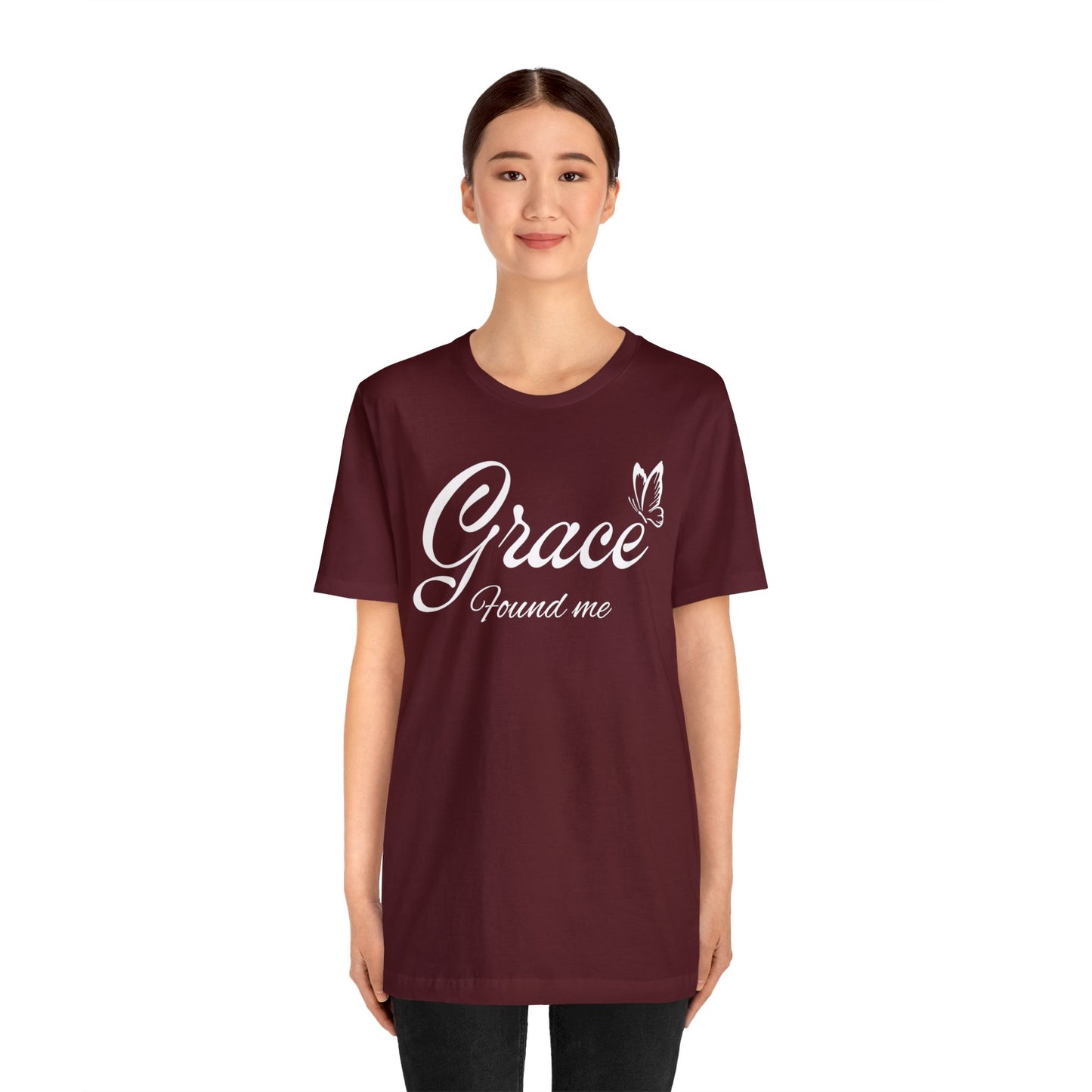 GRACE FOUND ME Unisex Jersey Short Sleeve Tee