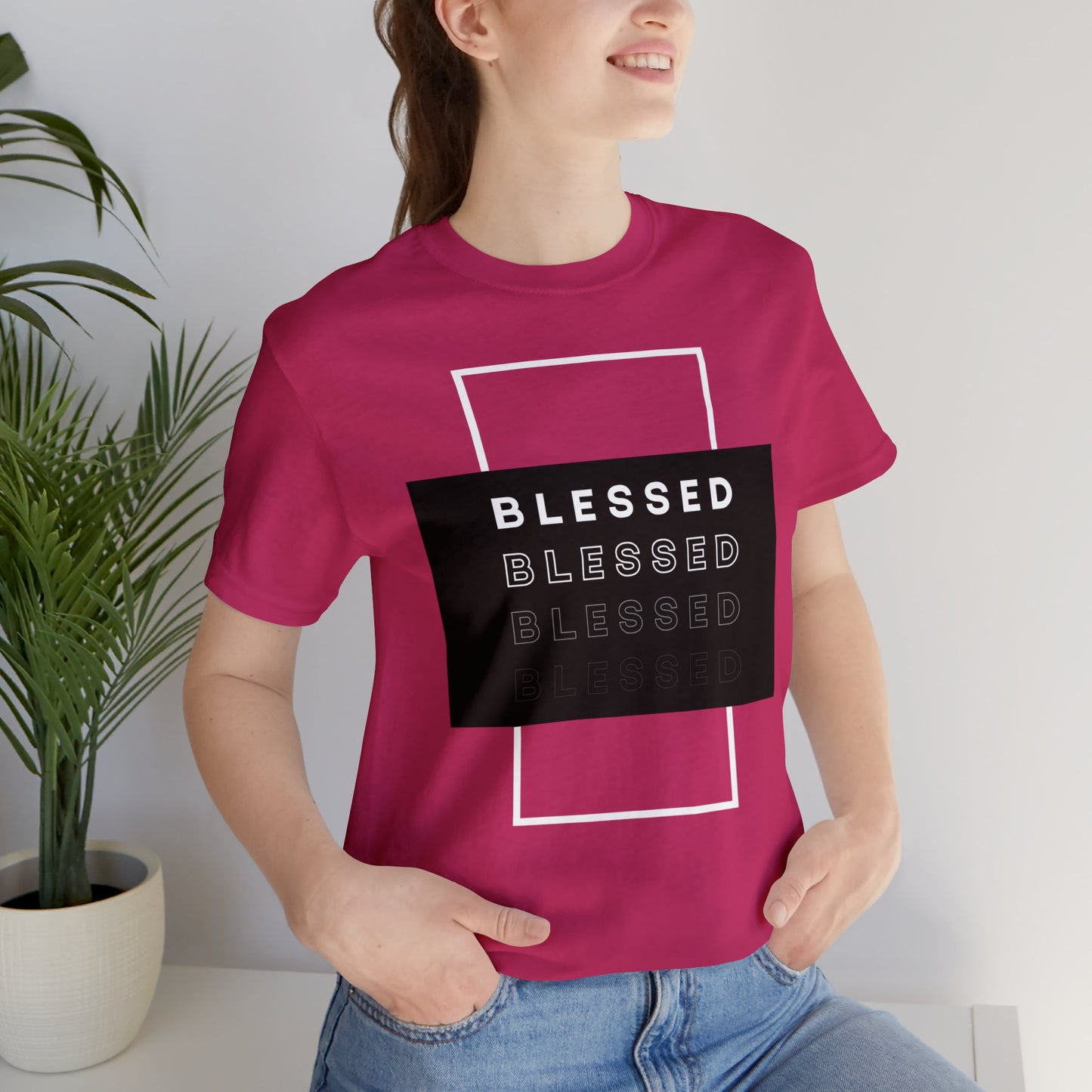 BLESSED Unisex Jersey Short Sleeve Tee