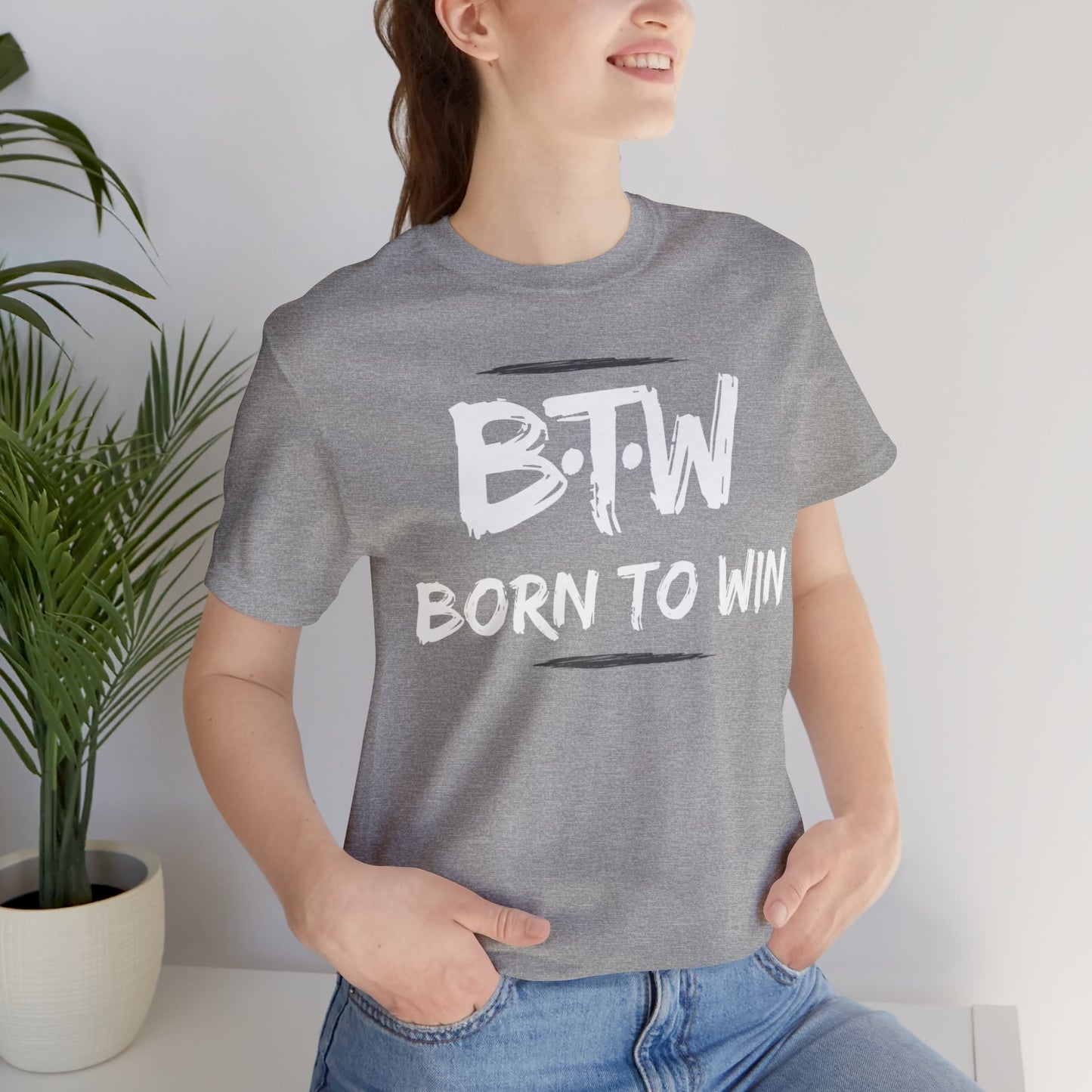 BORN TO WIN Unisex Jersey Short Sleeve Tee
