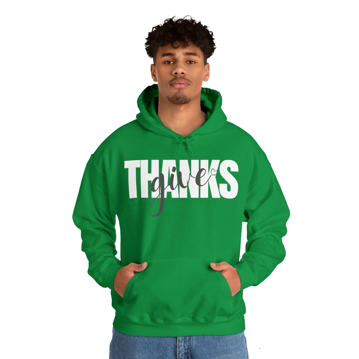 GIVE THANKS Unisex Heavy Blend™ Hooded Sweatshirt