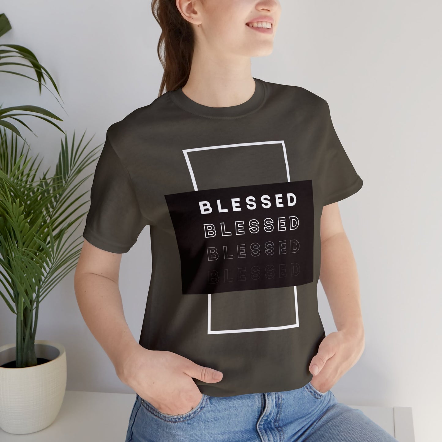 BLESSED Unisex Jersey Short Sleeve Tee
