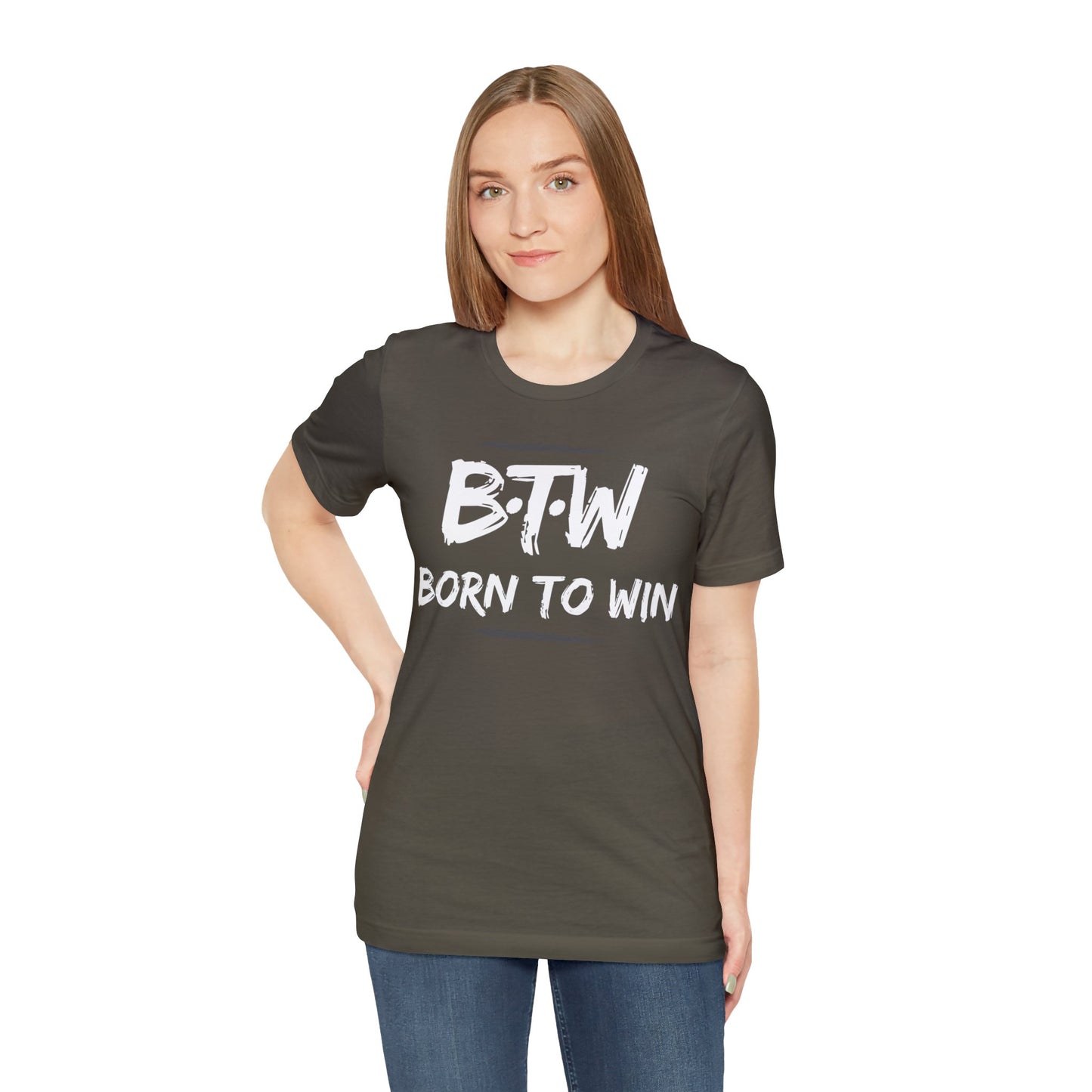BORN TO WIN Unisex Jersey Short Sleeve Tee