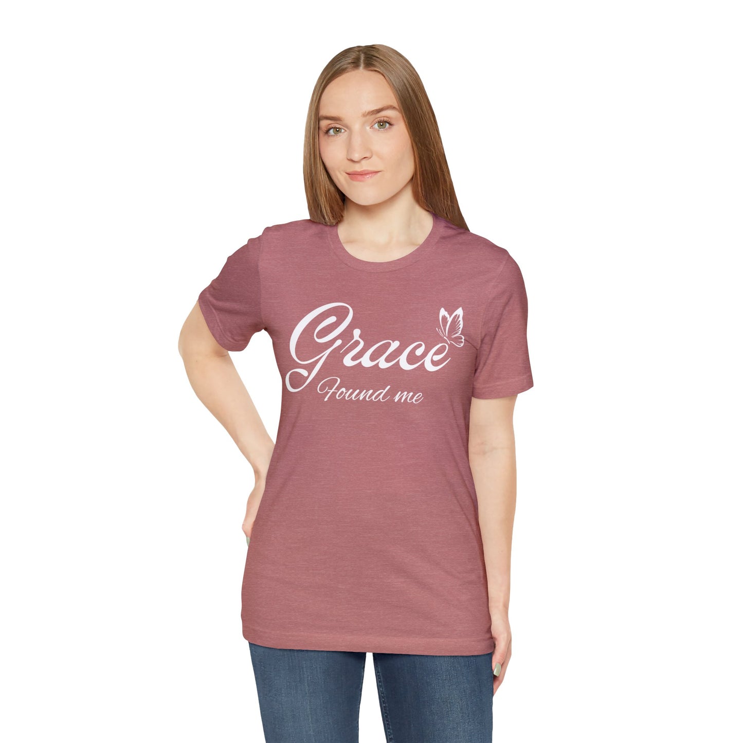 GRACE FOUND ME Unisex Jersey Short Sleeve Tee