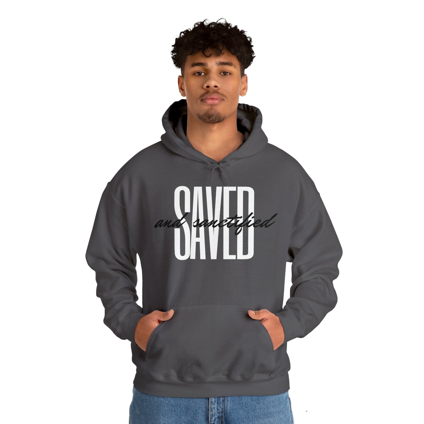 SAVED AND SANCTIFIED Unisex Heavy Blend™ Hooded Sweatshirt