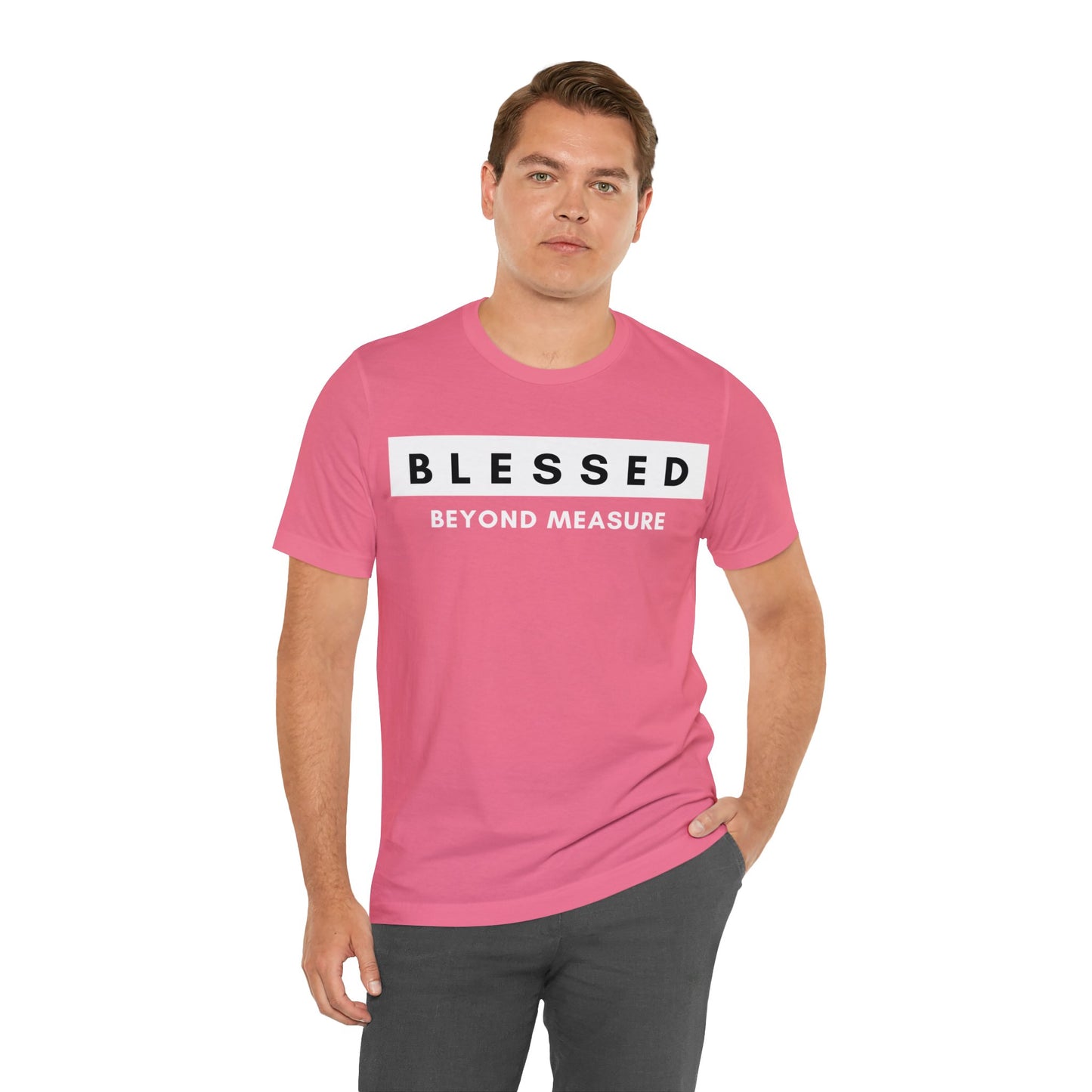 BLESSED BEYOND MEASURE Unisex Jersey Short Sleeve Tee
