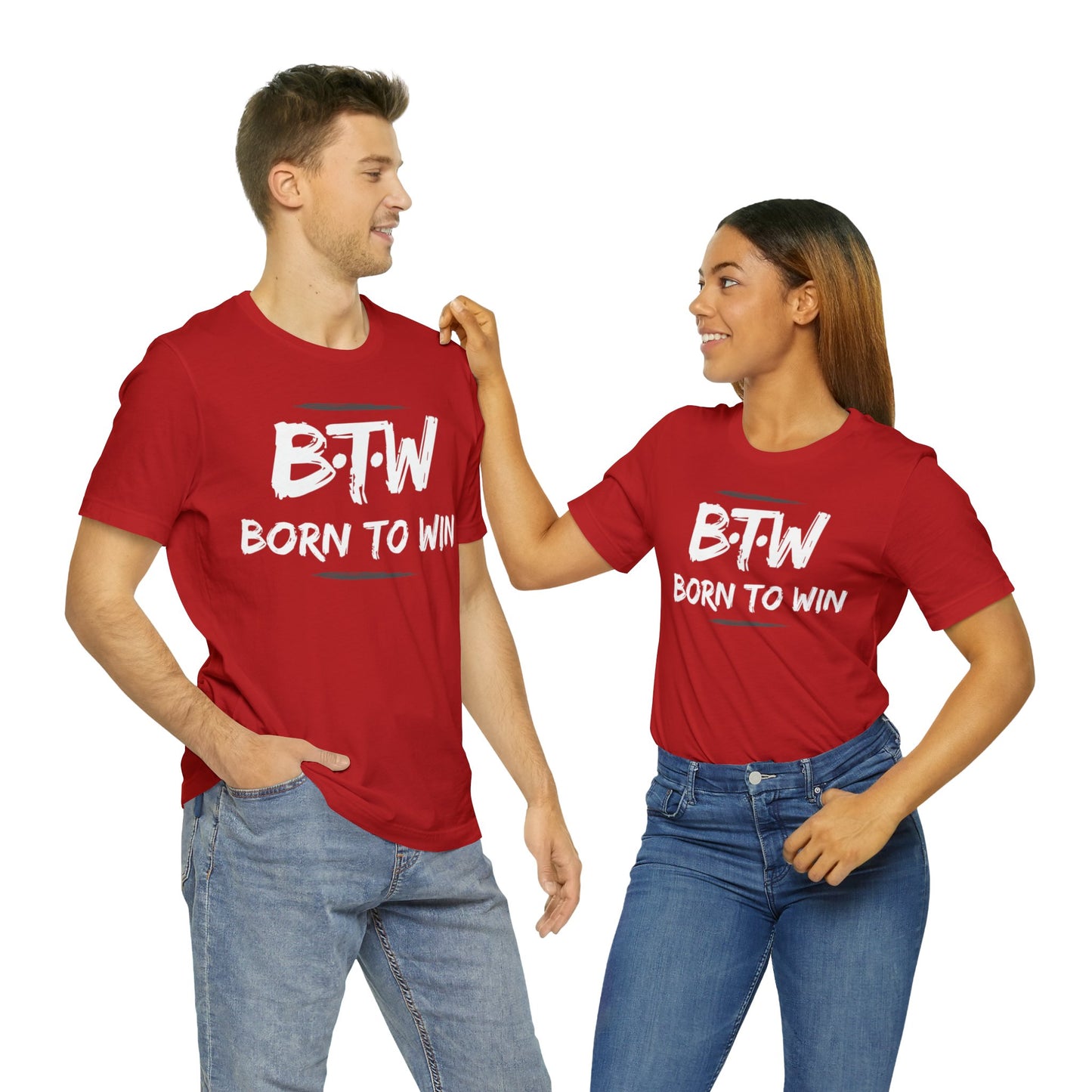 BORN TO WIN Unisex Jersey Short Sleeve Tee