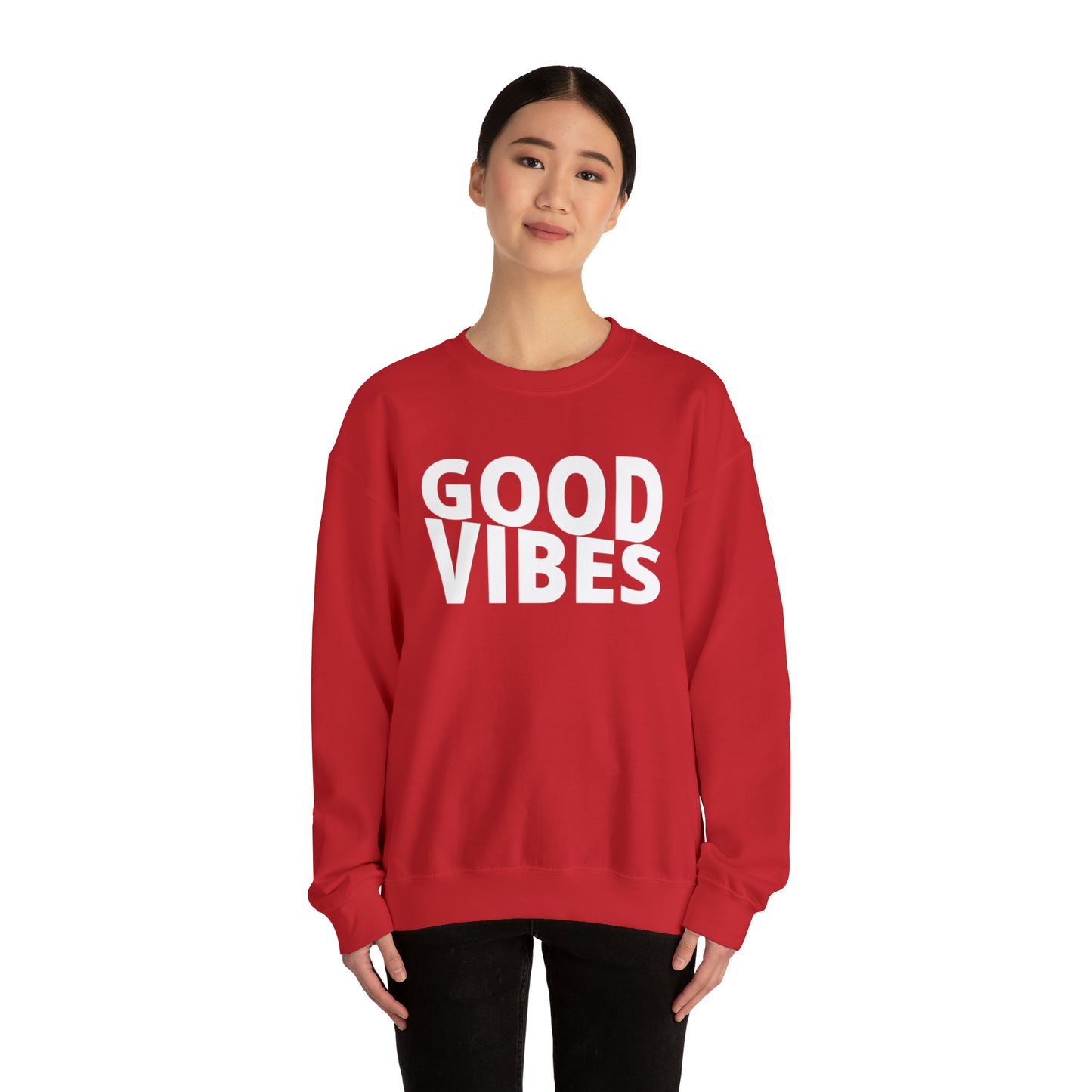 GOOD VIBES Unisex Heavy Blend™ Crewneck Sweatshirt