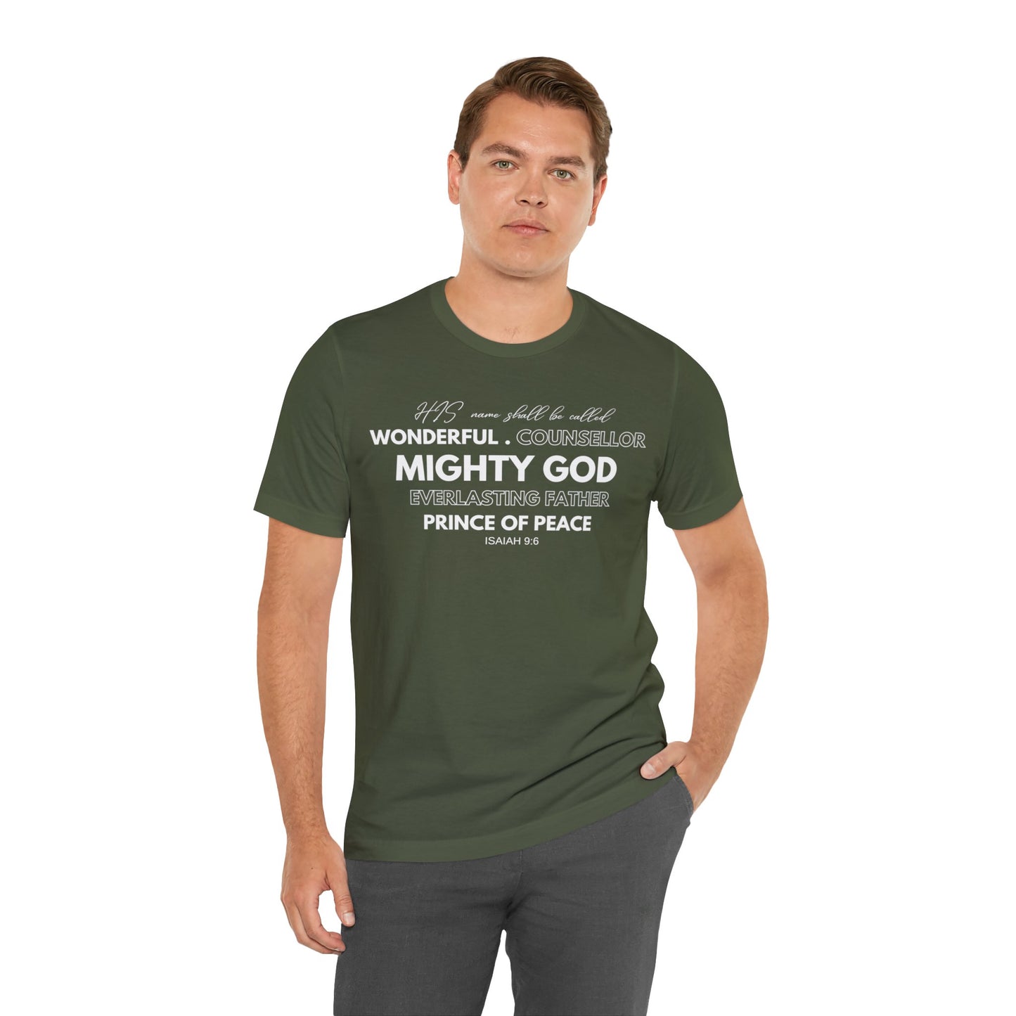 ISAIAH 9:6 Unisex Jersey Short Sleeve Tee