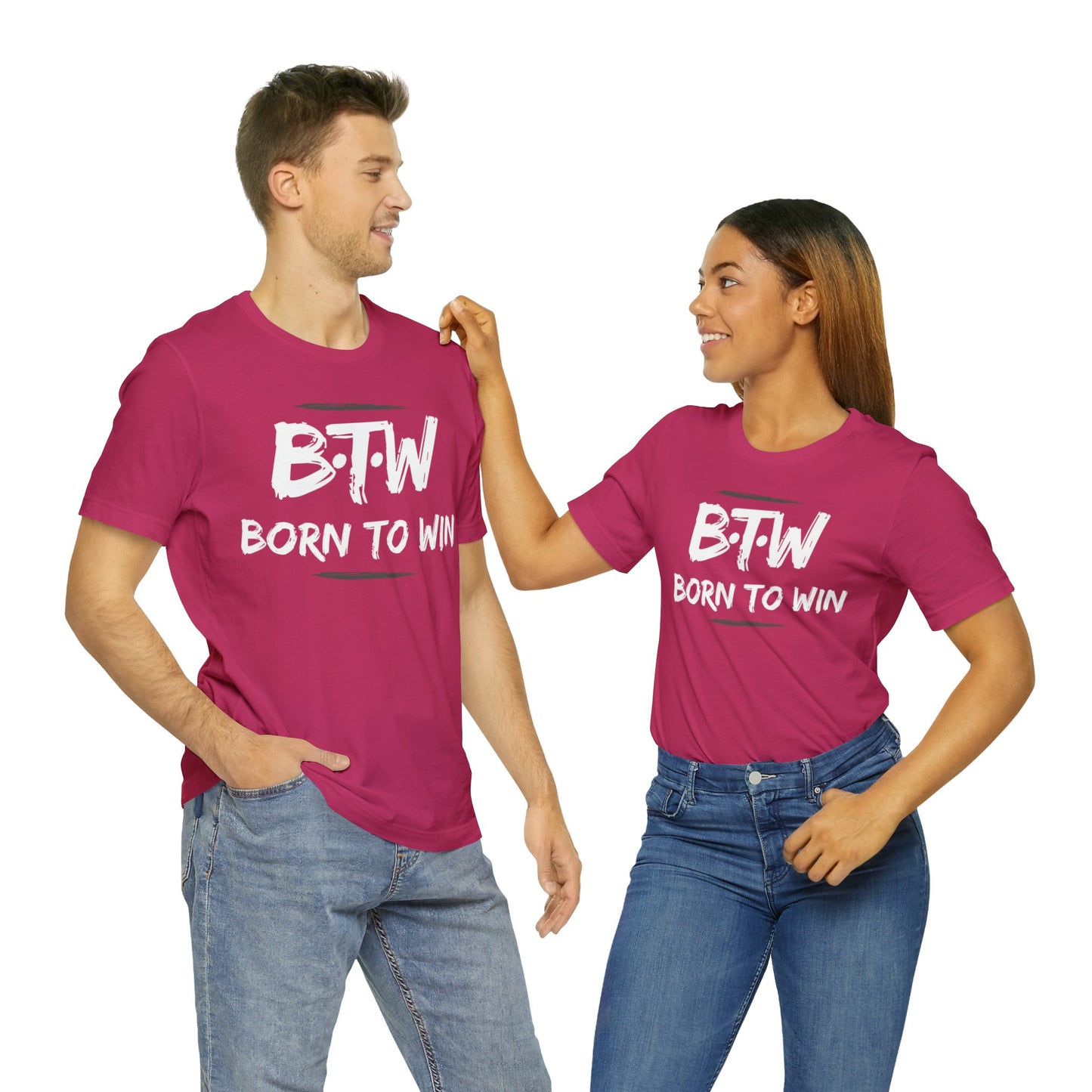 BORN TO WIN Unisex Jersey Short Sleeve Tee