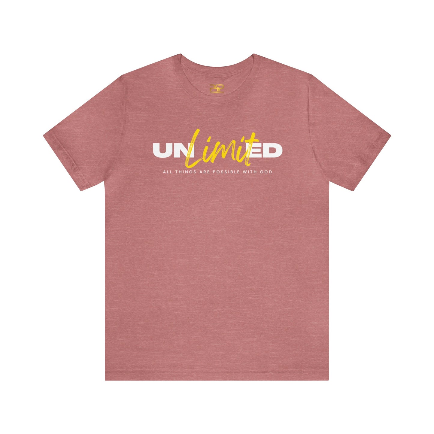 UNLIMITED ALL THINGS ARE POSSIBLE WITH GOD Unisex Jersey Short Sleeve Tee
