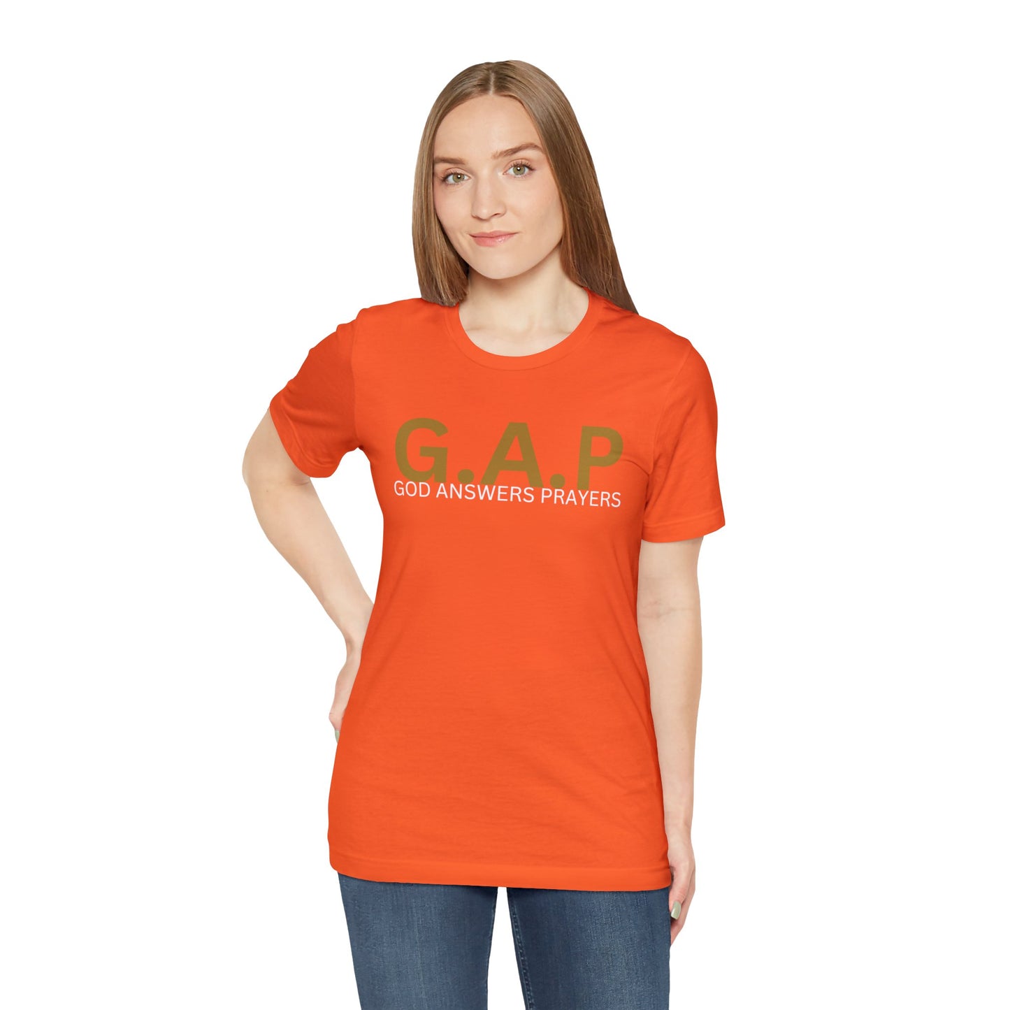 GOD ANSWERS PRAYERS Unisex Jersey Short Sleeve Tee