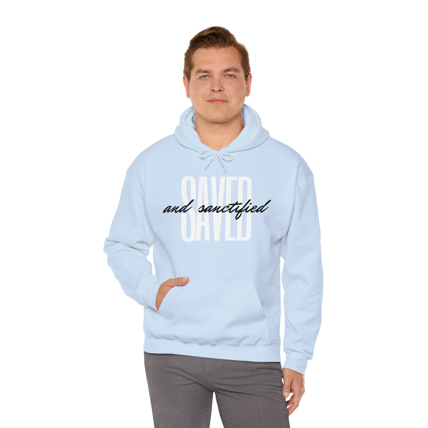 SAVED AND SANCTIFIED Unisex Heavy Blend™ Hooded Sweatshirt