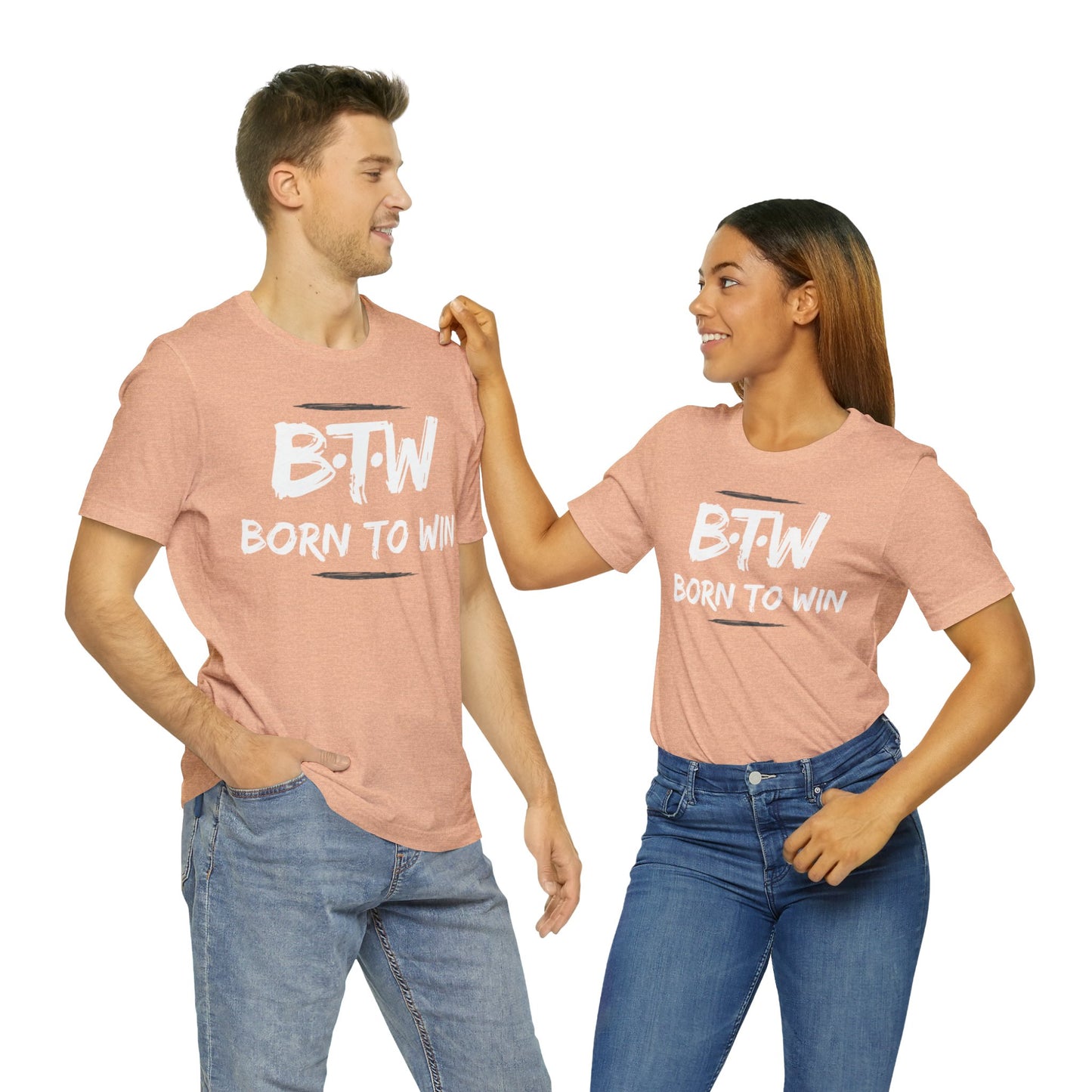 BORN TO WIN Unisex Jersey Short Sleeve Tee