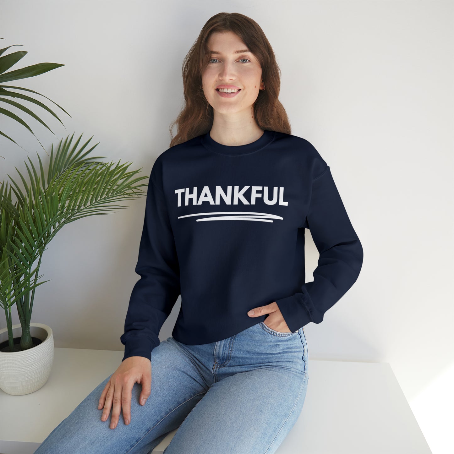 THANKFUL Unisex Heavy Blend™ Crewneck Sweatshirt