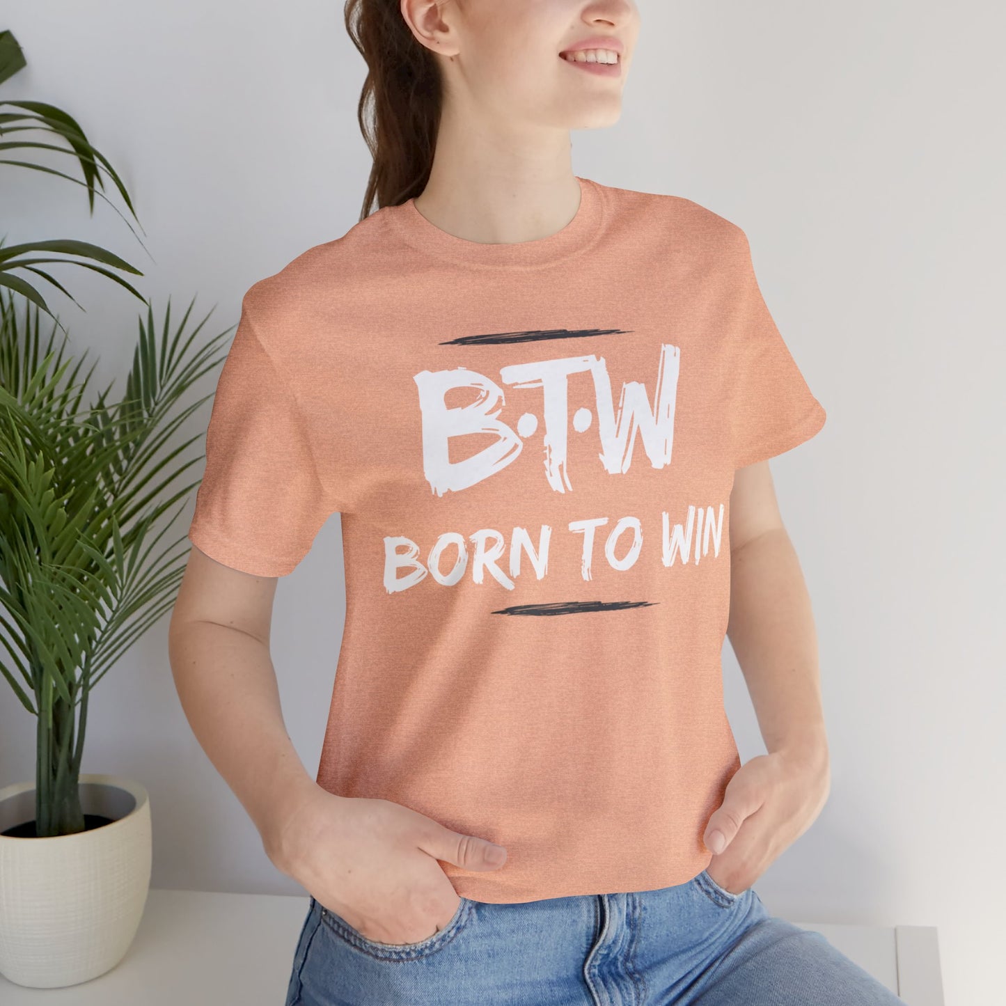 BORN TO WIN Unisex Jersey Short Sleeve Tee