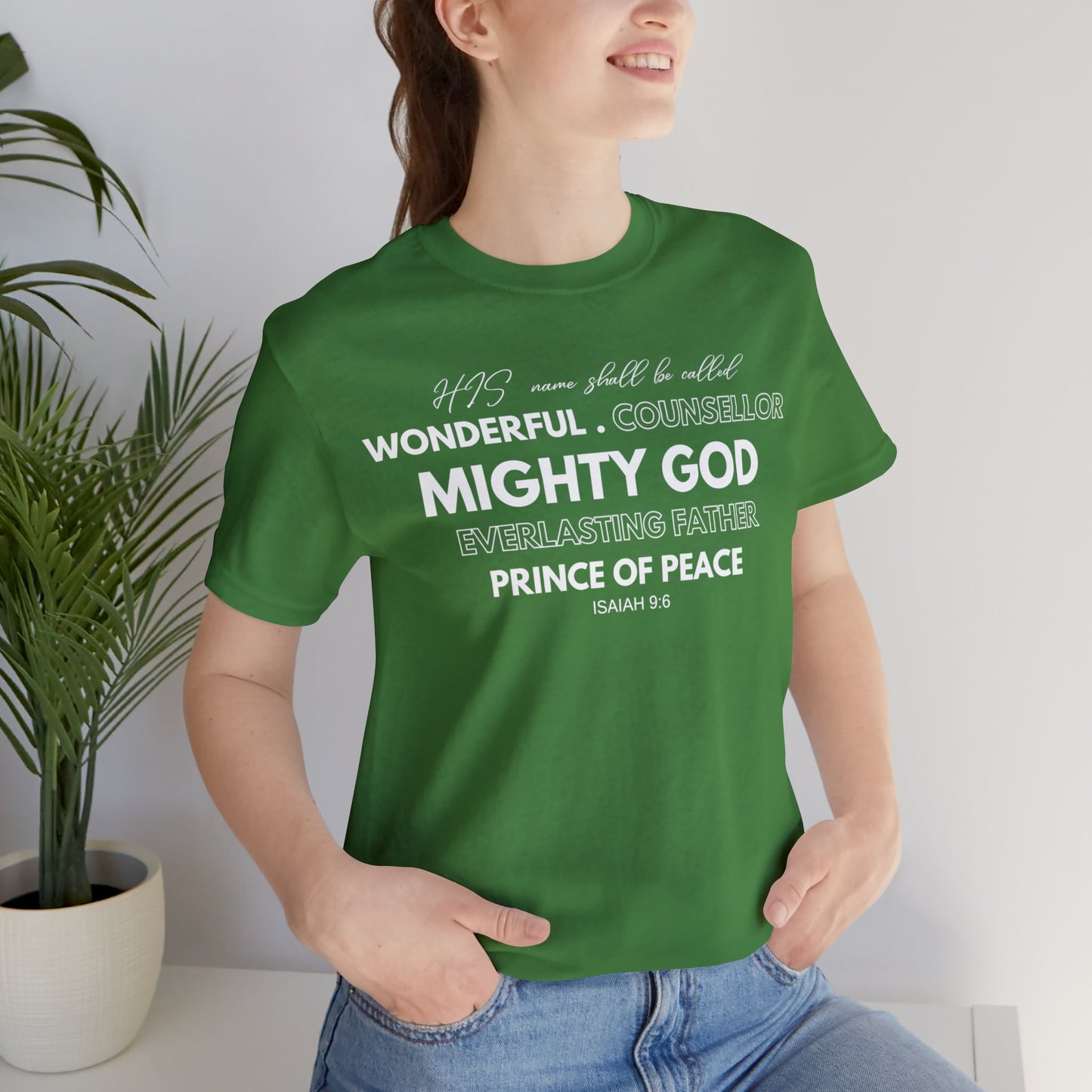 ISAIAH 9:6 Unisex Jersey Short Sleeve Tee