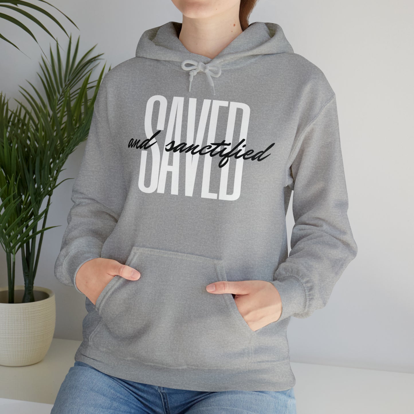 SAVED AND SANCTIFIED Unisex Heavy Blend™ Hooded Sweatshirt