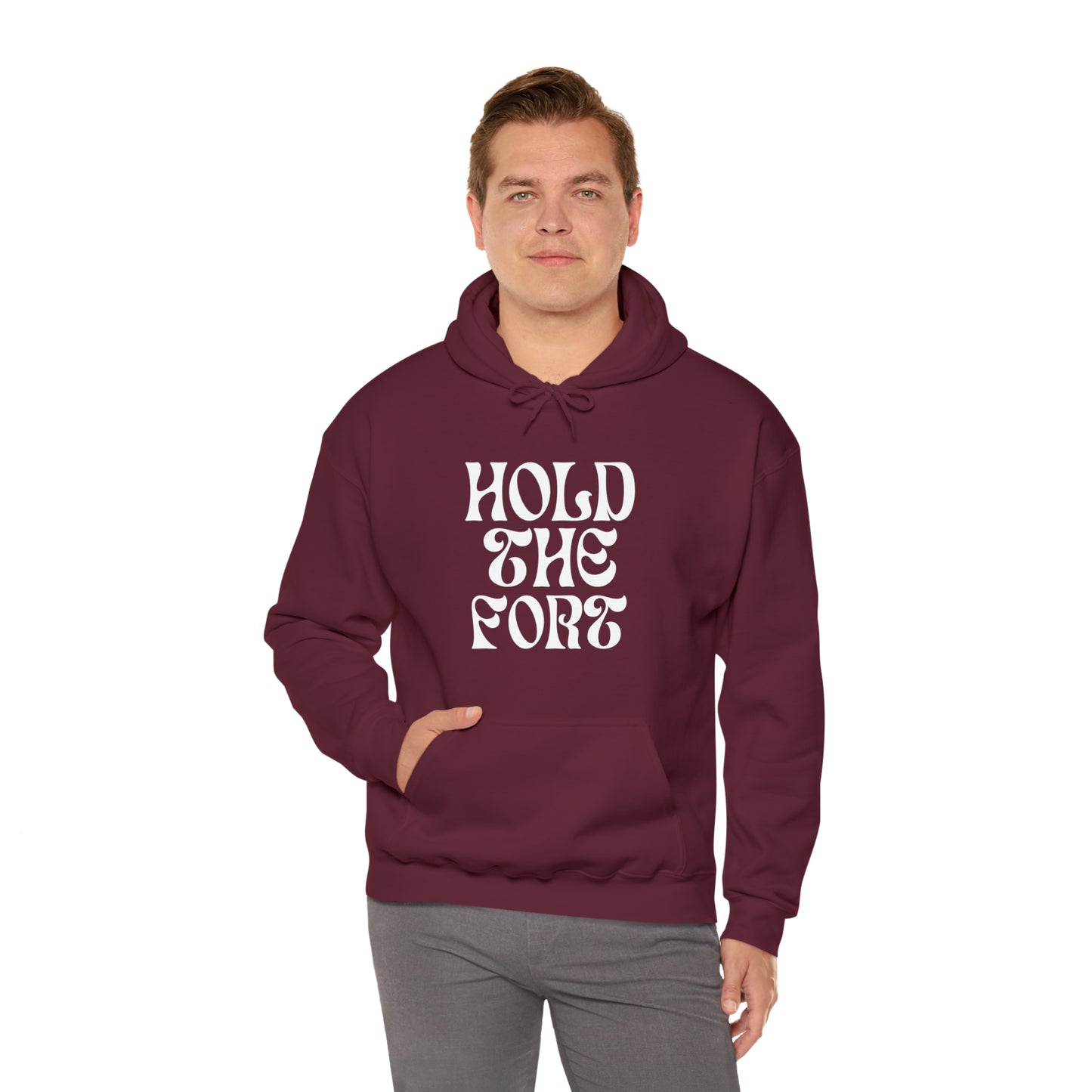 HOLD THE FORT Unisex Heavy Blend™ Hooded Sweatshirt