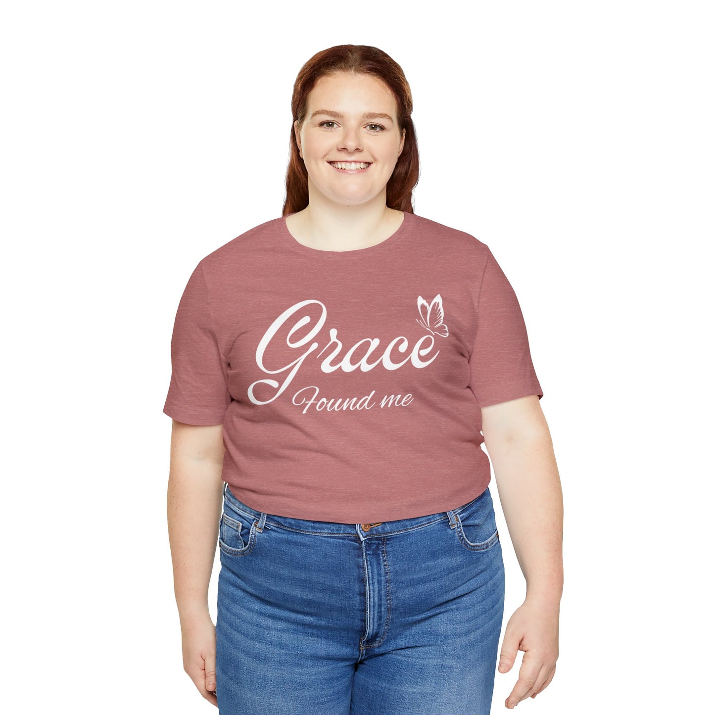 GRACE FOUND ME Unisex Jersey Short Sleeve Tee