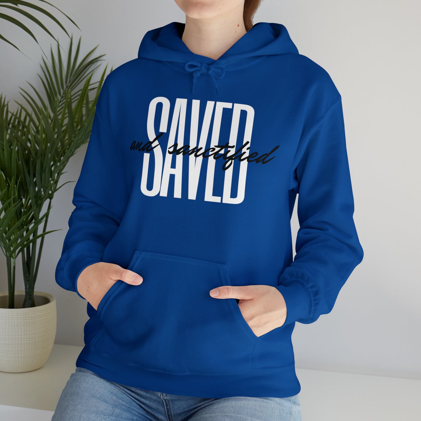 SAVED AND SANCTIFIED Unisex Heavy Blend™ Hooded Sweatshirt