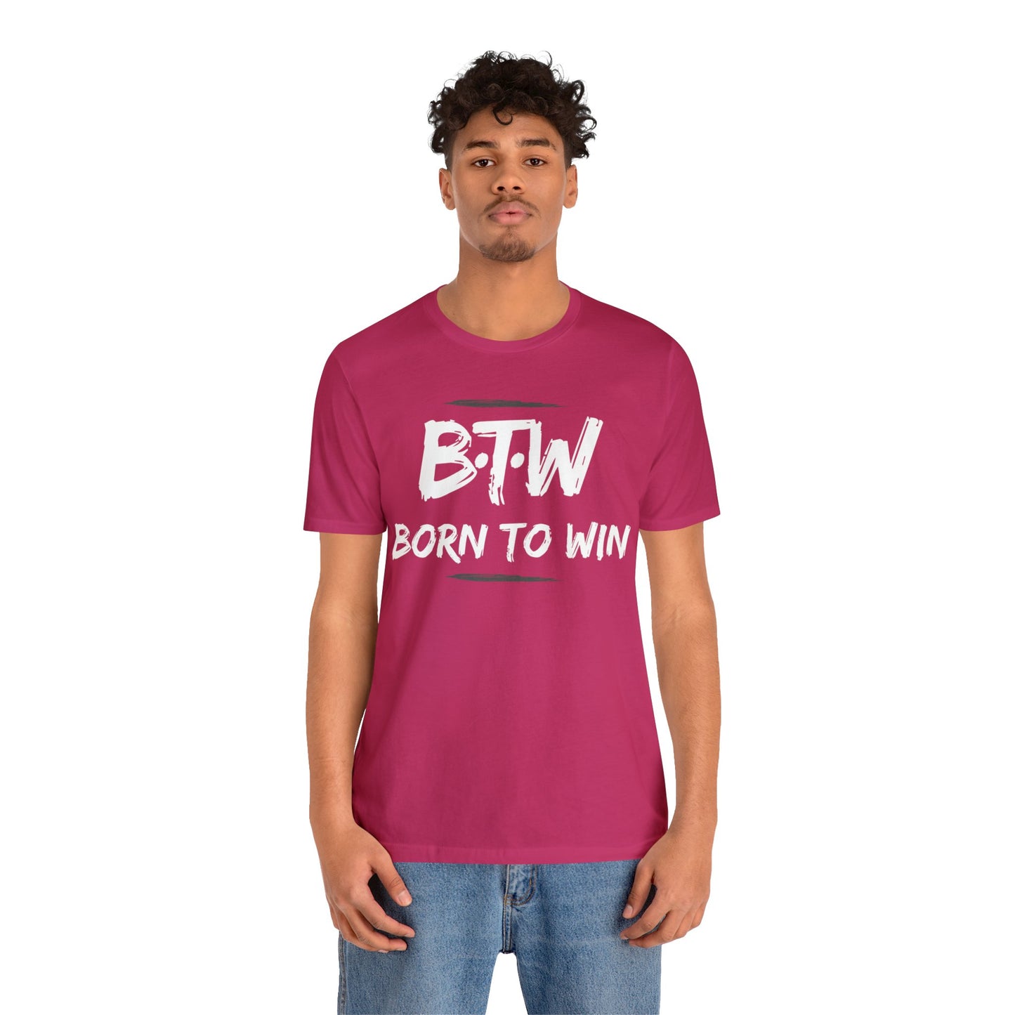 BORN TO WIN Unisex Jersey Short Sleeve Tee