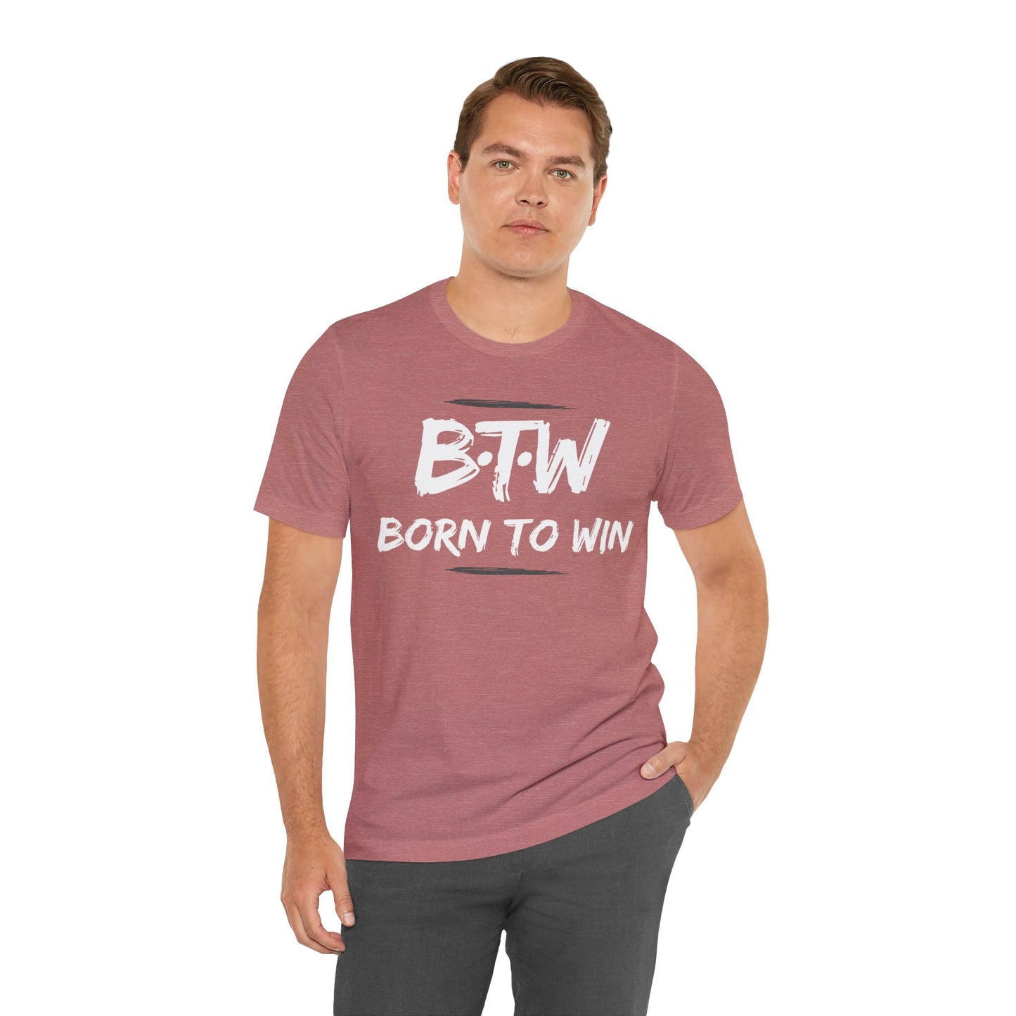 BORN TO WIN Unisex Jersey Short Sleeve Tee