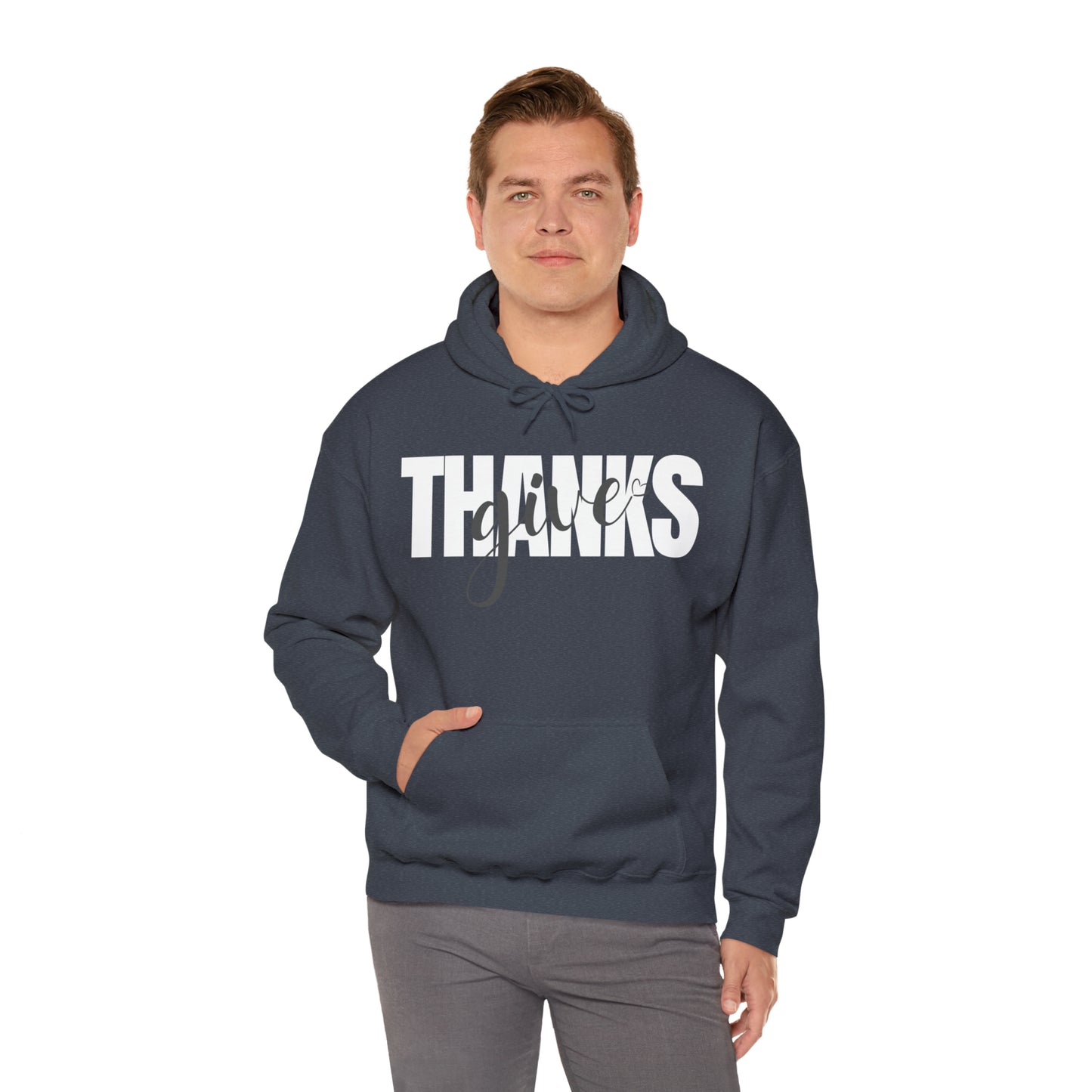 GIVE THANKS Unisex Heavy Blend™ Hooded Sweatshirt