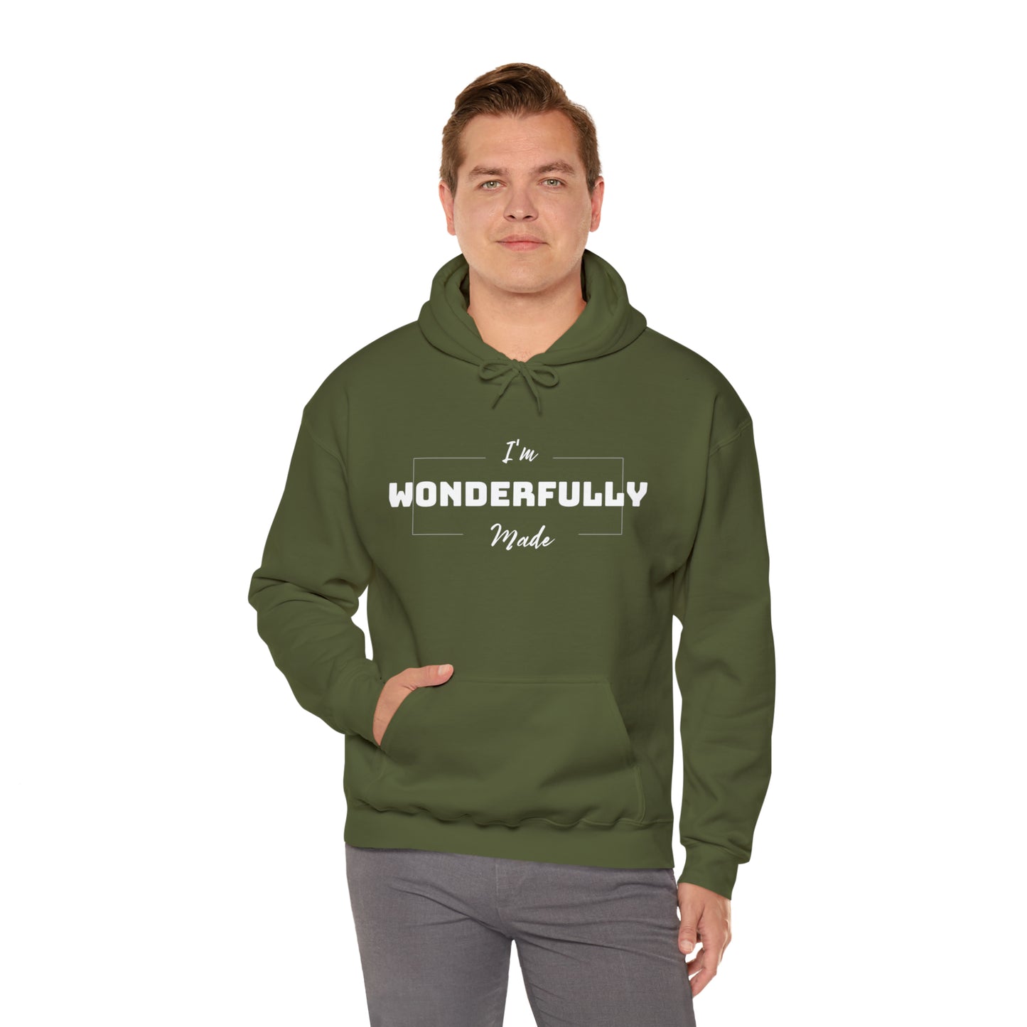 I'M WONDERFULLY MADE Unisex Heavy Blend™ Hooded Sweatshirt