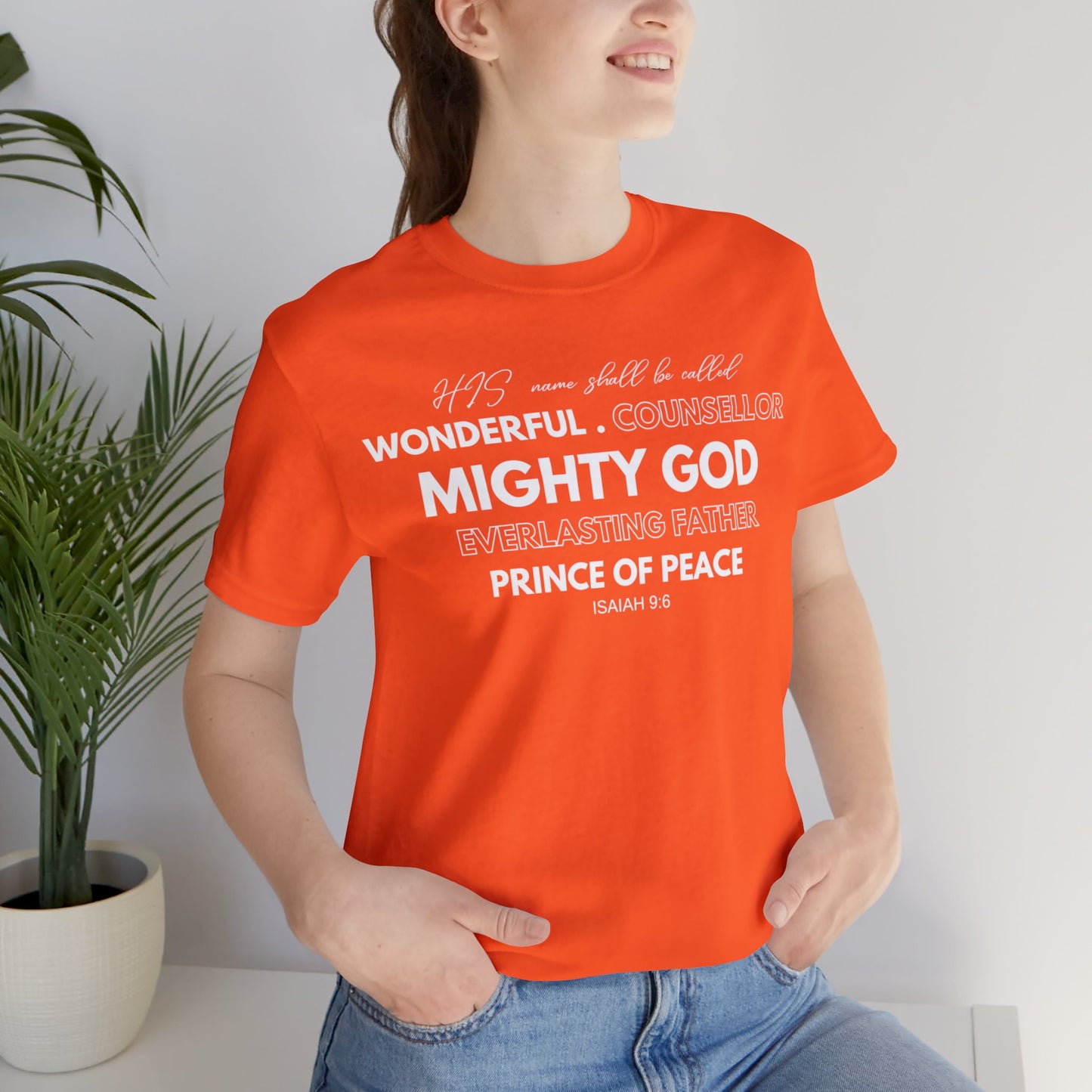 ISAIAH 9:6 Unisex Jersey Short Sleeve Tee