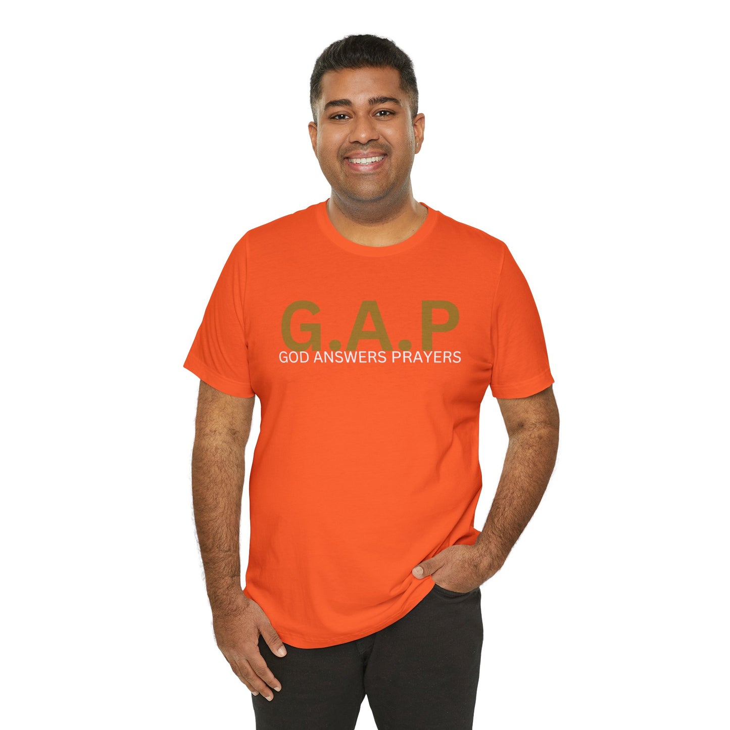 GOD ANSWERS PRAYERS Unisex Jersey Short Sleeve Tee