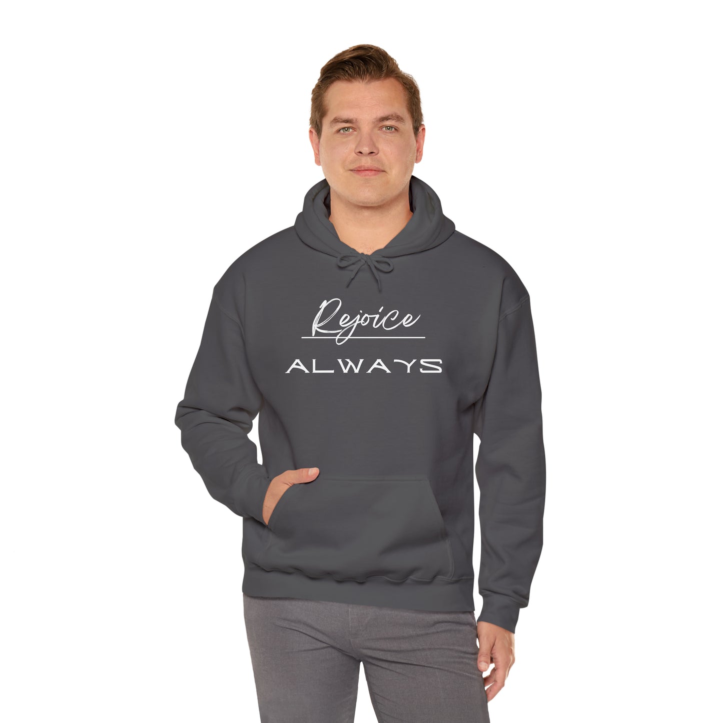 REJOICE ALWAYS Unisex Heavy Blend™ Hooded Sweatshirt