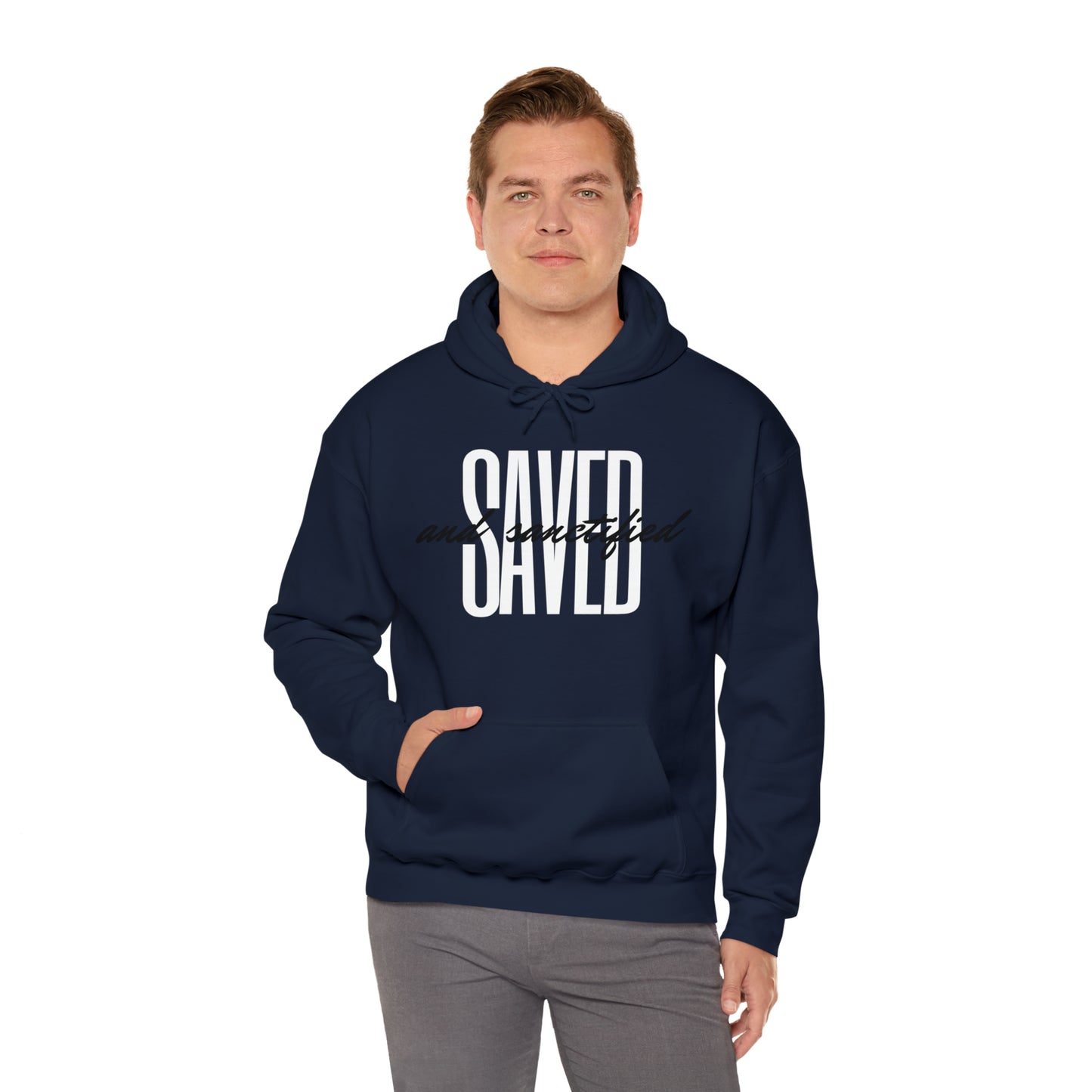 SAVED AND SANCTIFIED Unisex Heavy Blend™ Hooded Sweatshirt