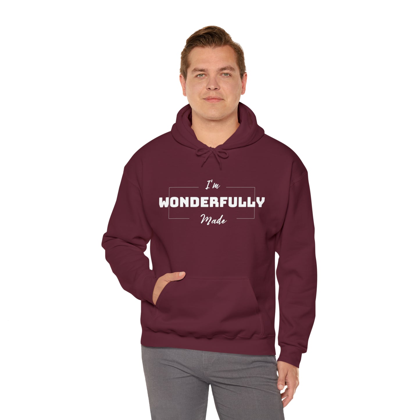 I'M WONDERFULLY MADE Unisex Heavy Blend™ Hooded Sweatshirt