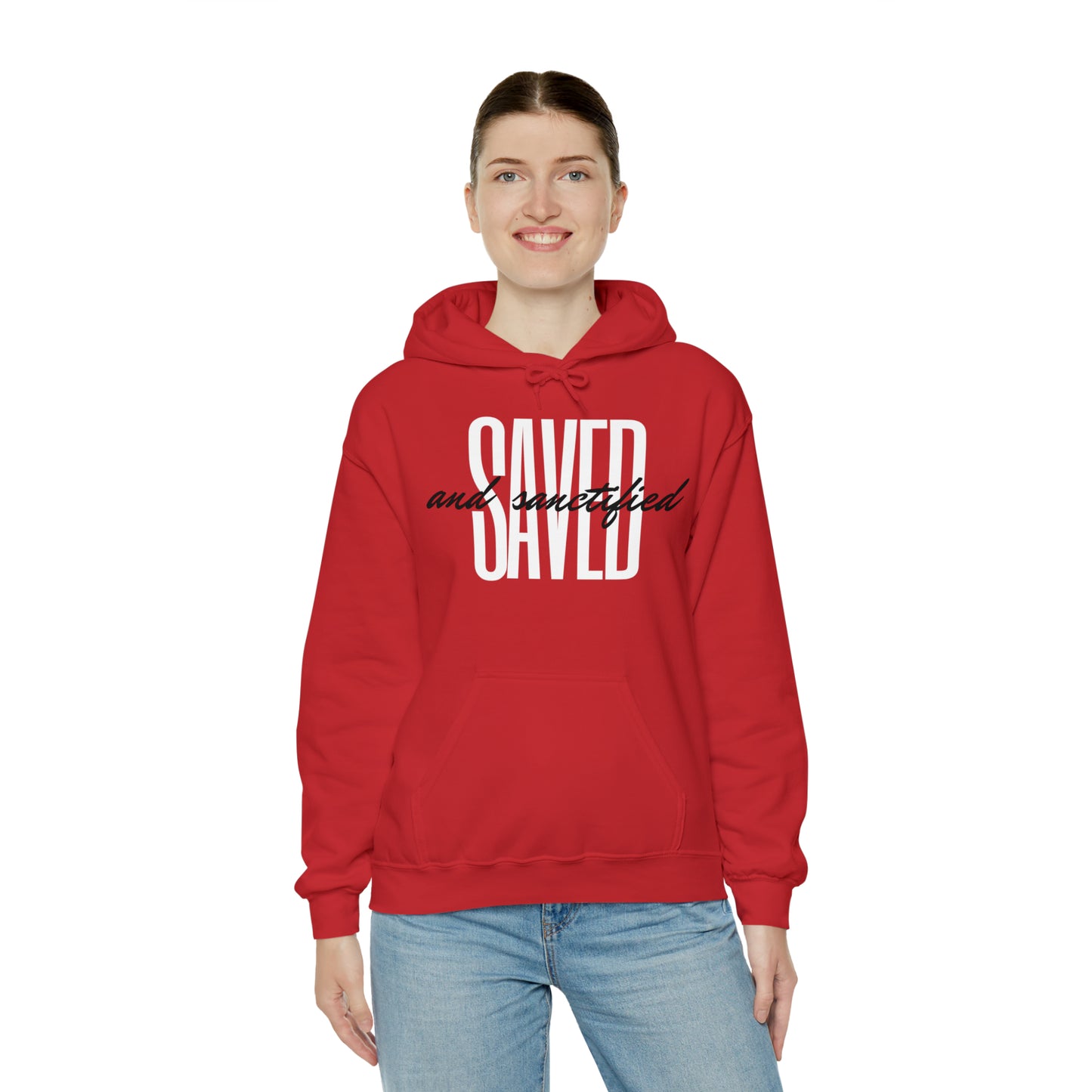 SAVED AND SANCTIFIED Unisex Heavy Blend™ Hooded Sweatshirt