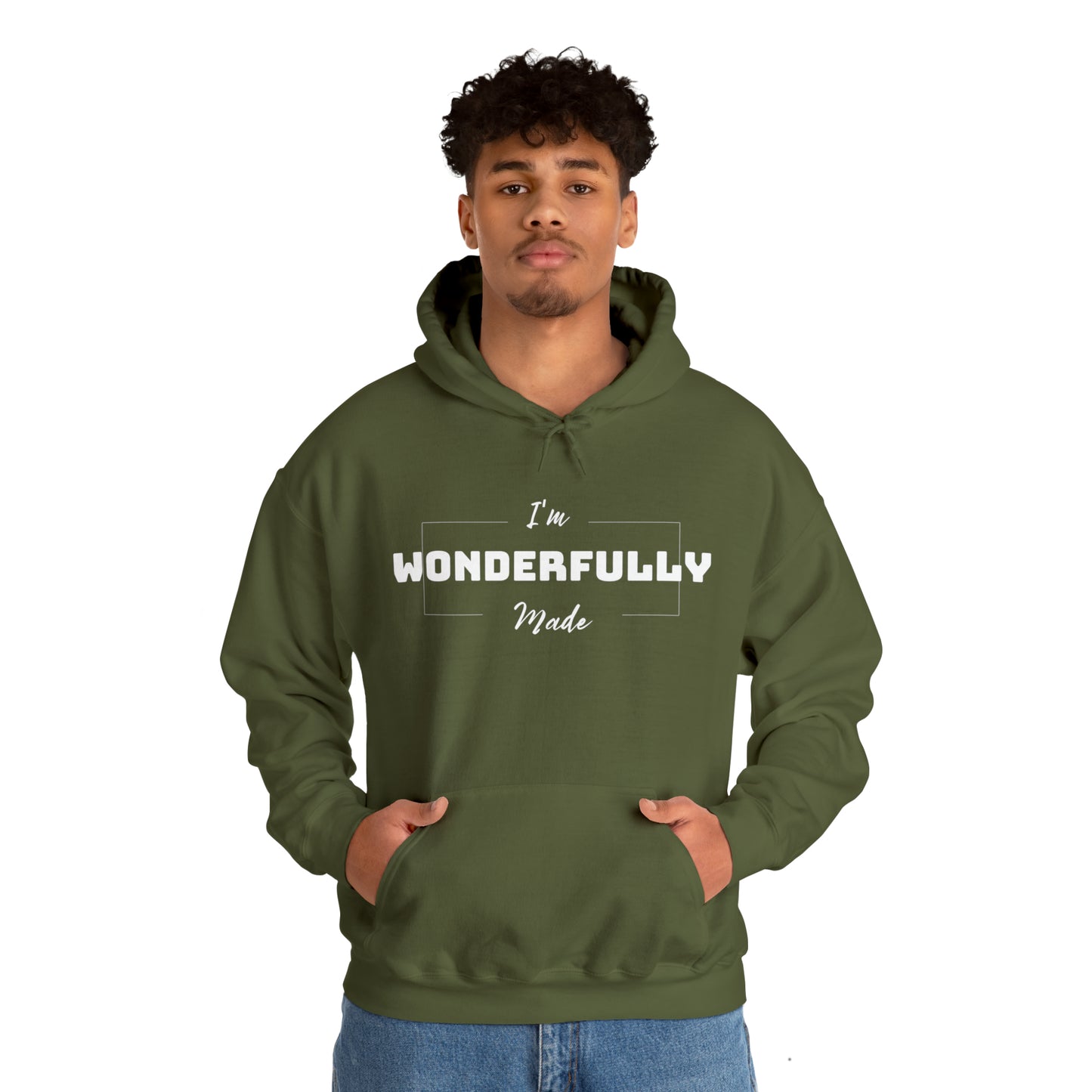 I'M WONDERFULLY MADE Unisex Heavy Blend™ Hooded Sweatshirt