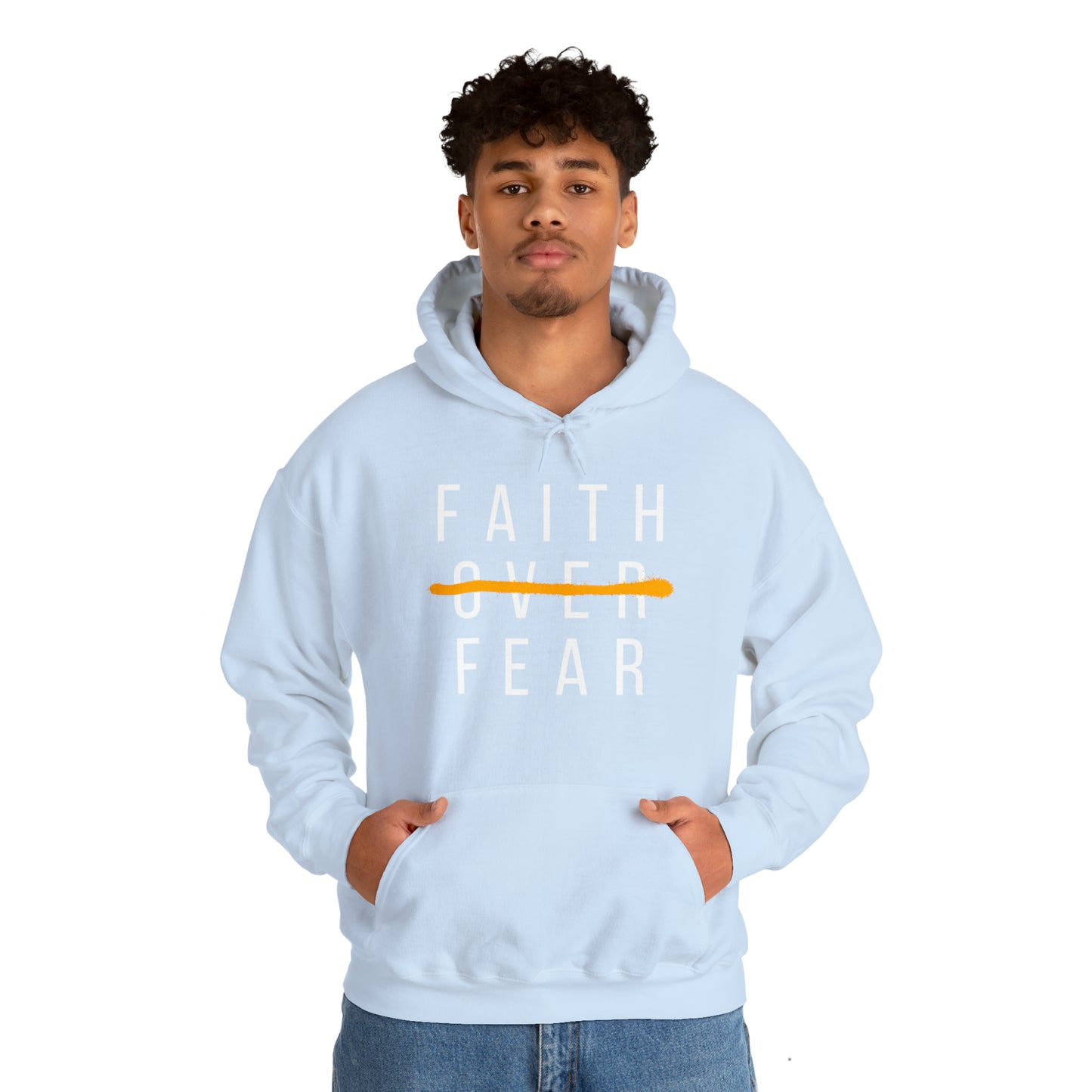FAITH OVER FEAR Unisex Heavy Blend™ Hooded Sweatshirt