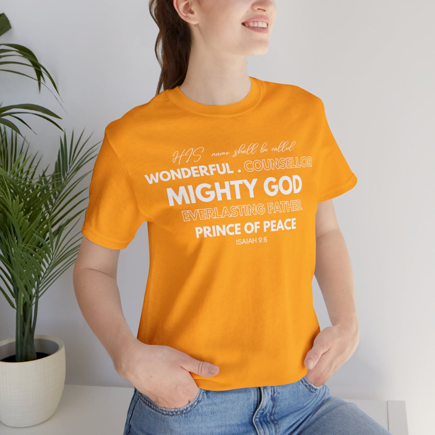 ISAIAH 9:6 Unisex Jersey Short Sleeve Tee