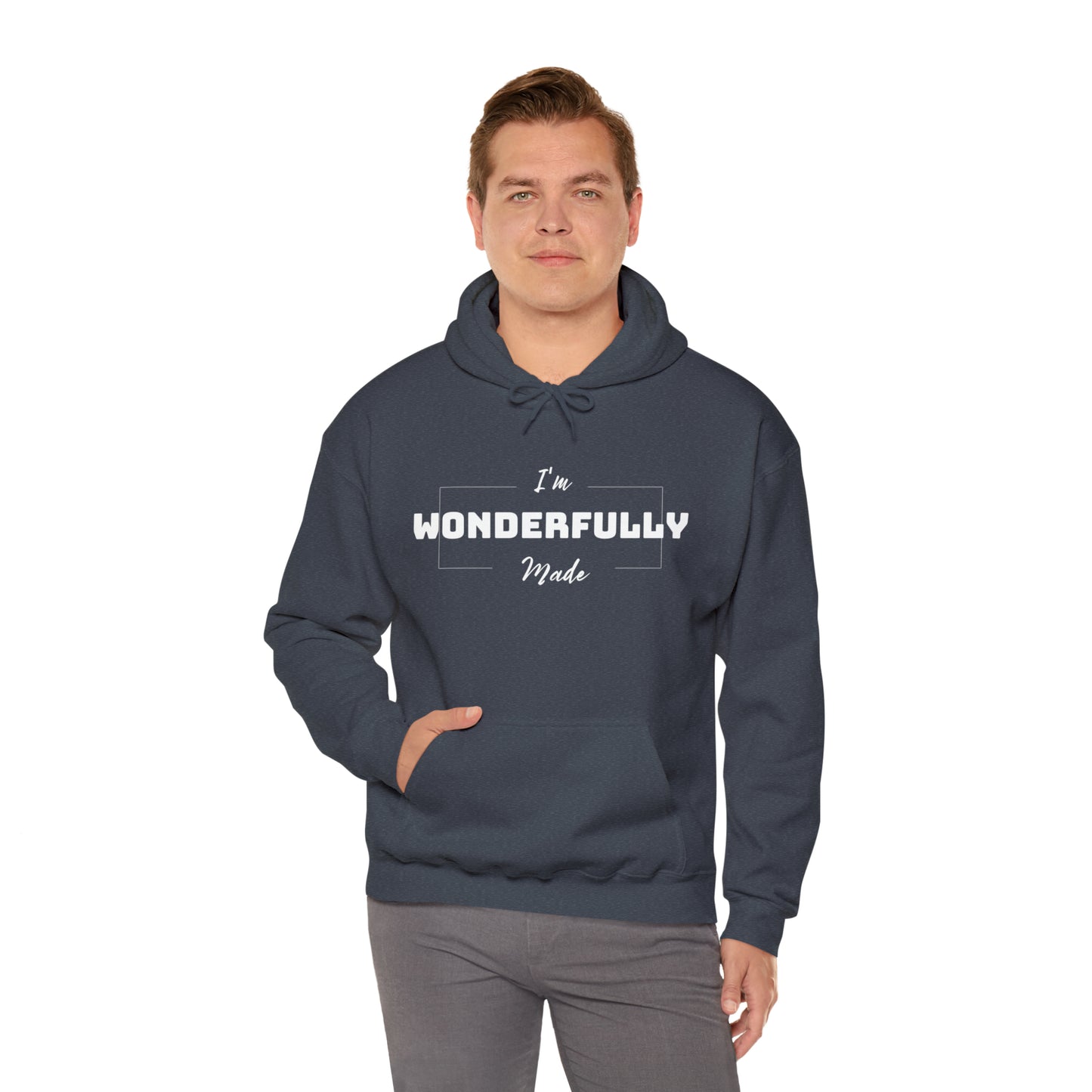 I'M WONDERFULLY MADE Unisex Heavy Blend™ Hooded Sweatshirt