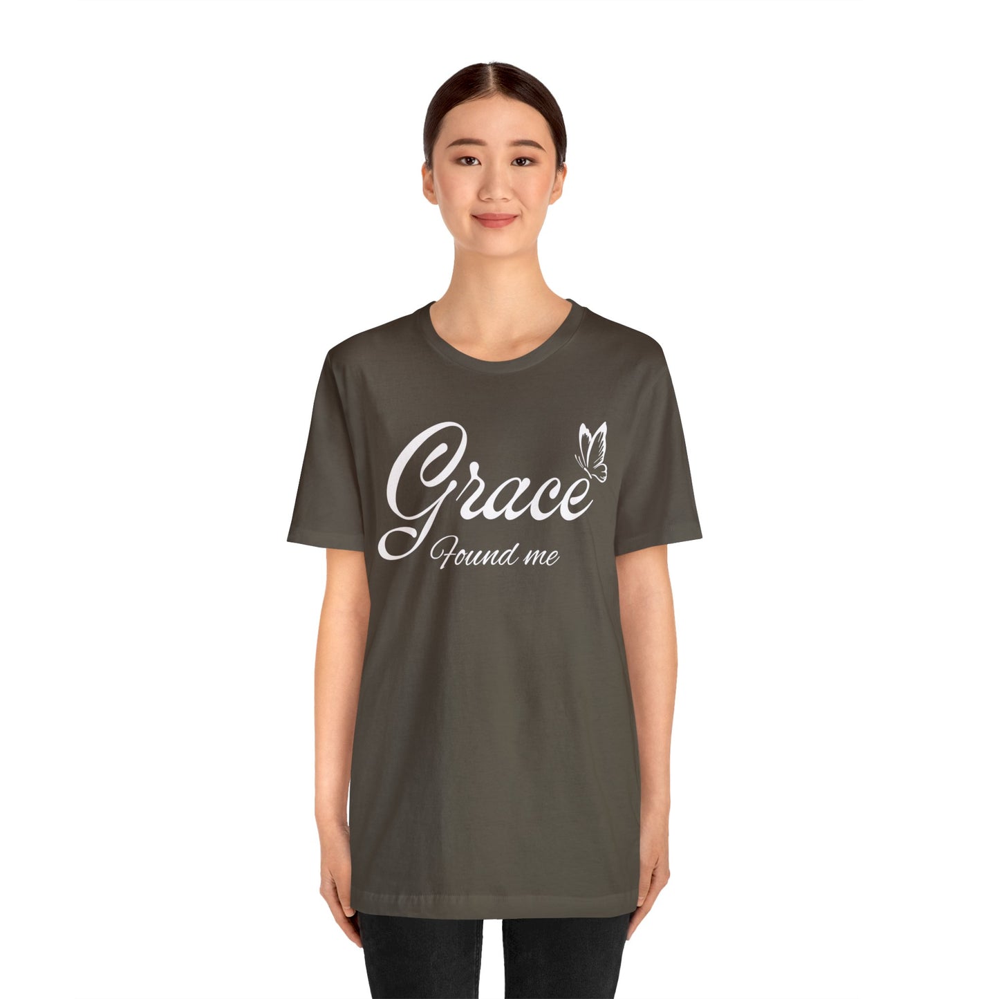 GRACE FOUND ME Unisex Jersey Short Sleeve Tee