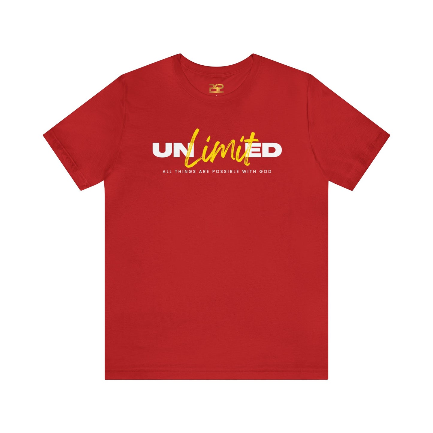 UNLIMITED ALL THINGS ARE POSSIBLE WITH GOD Unisex Jersey Short Sleeve Tee